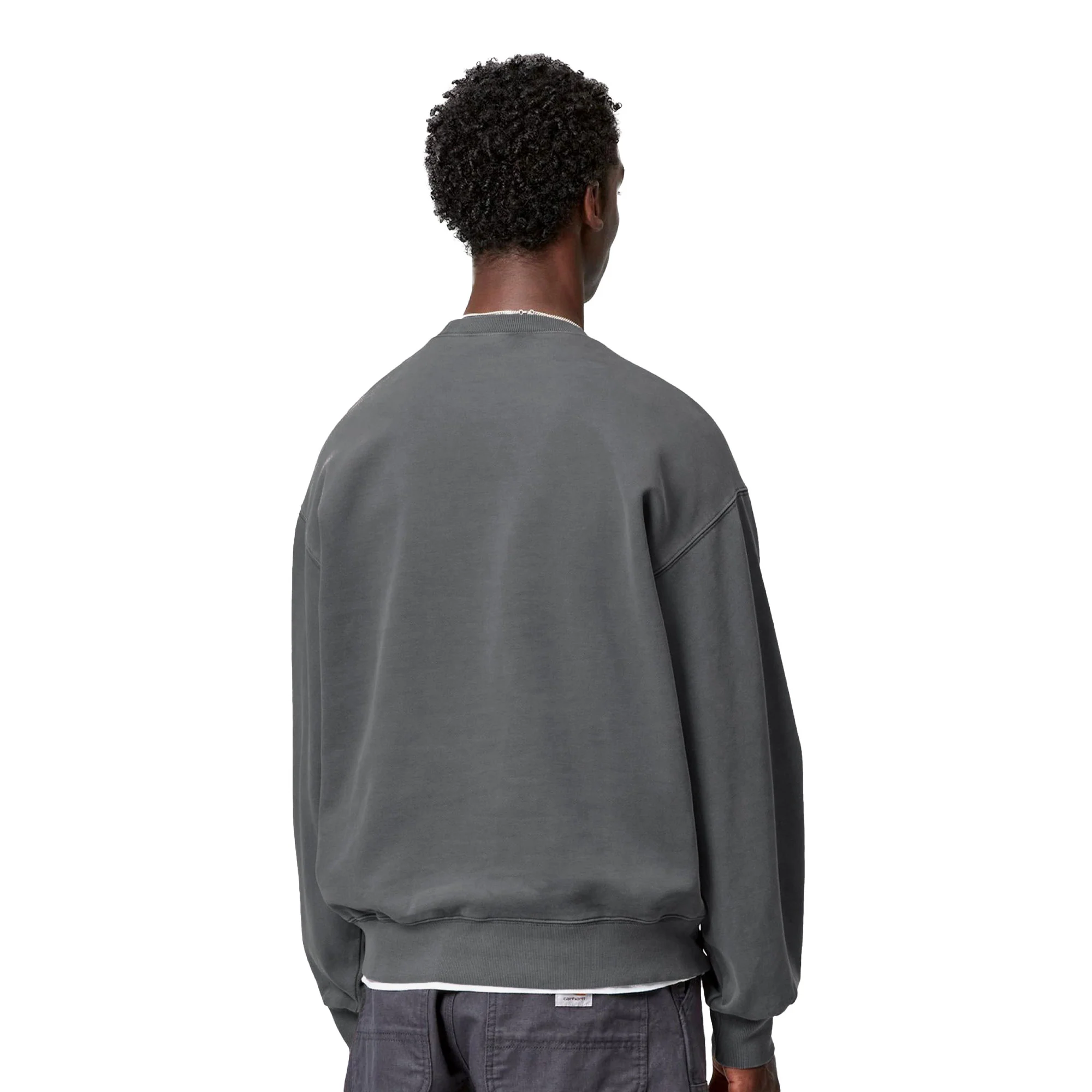 Carhartt WIP Vista Sweat Black garment dyed - Image 2
