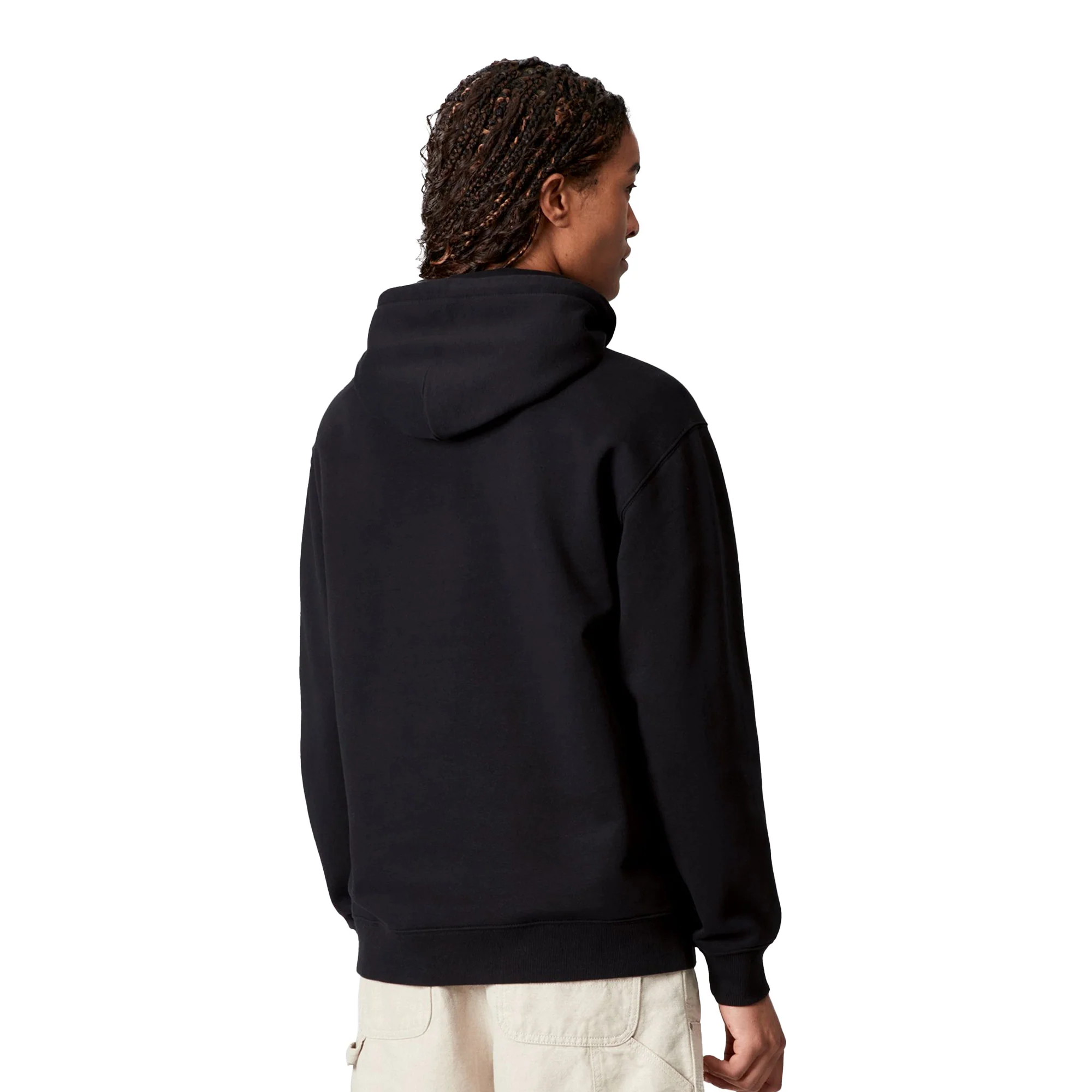 Carhartt WIP W Hooded Carhartt Sweat Black/Scarlet - Image 2