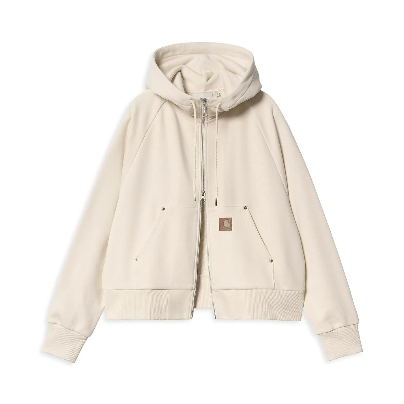 Carhartt WIP W Hooded Eldon Sweat Jacket Natural - Image 3