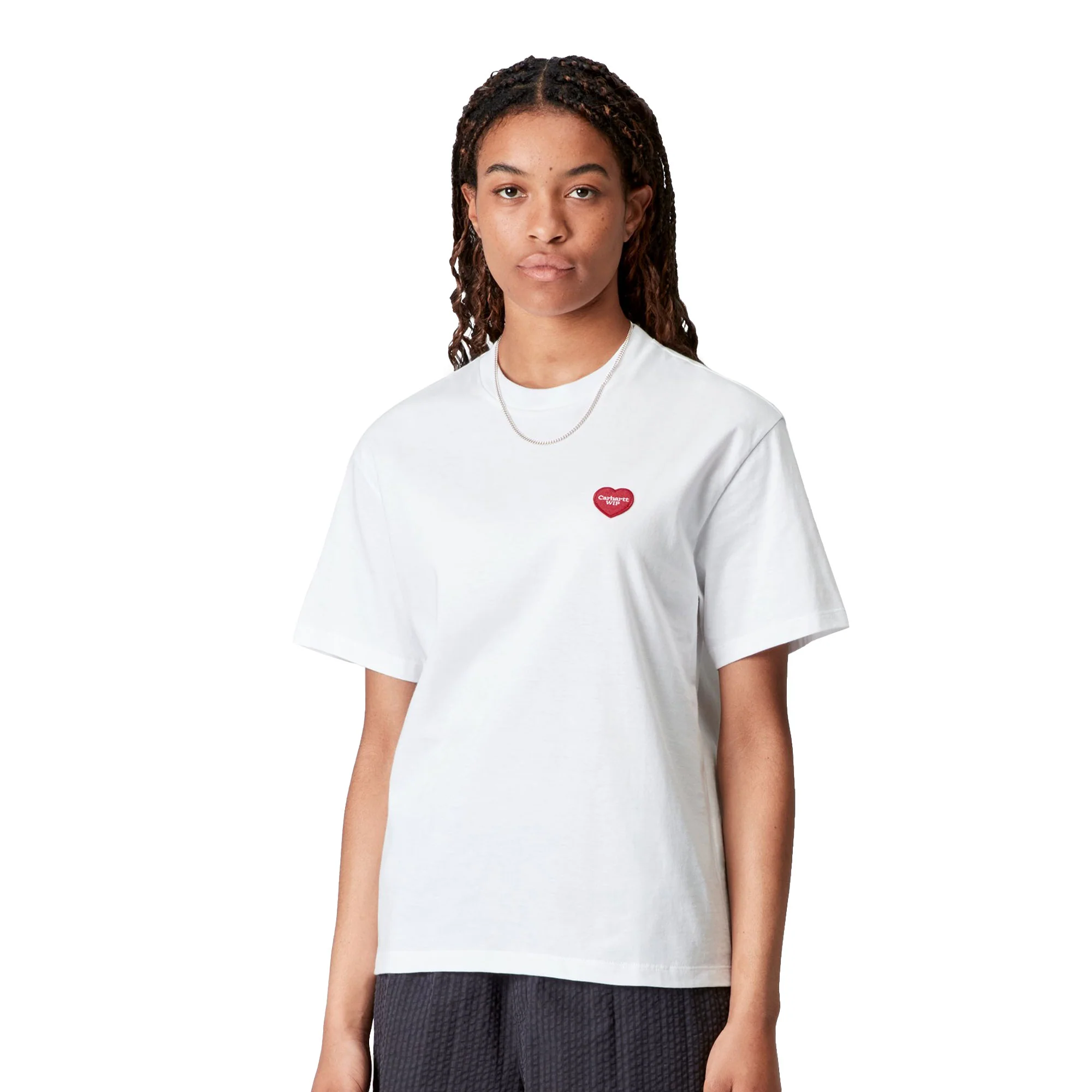 Carhartt WIP W S/S Heart II Hartt T-Shirt White - Image 2