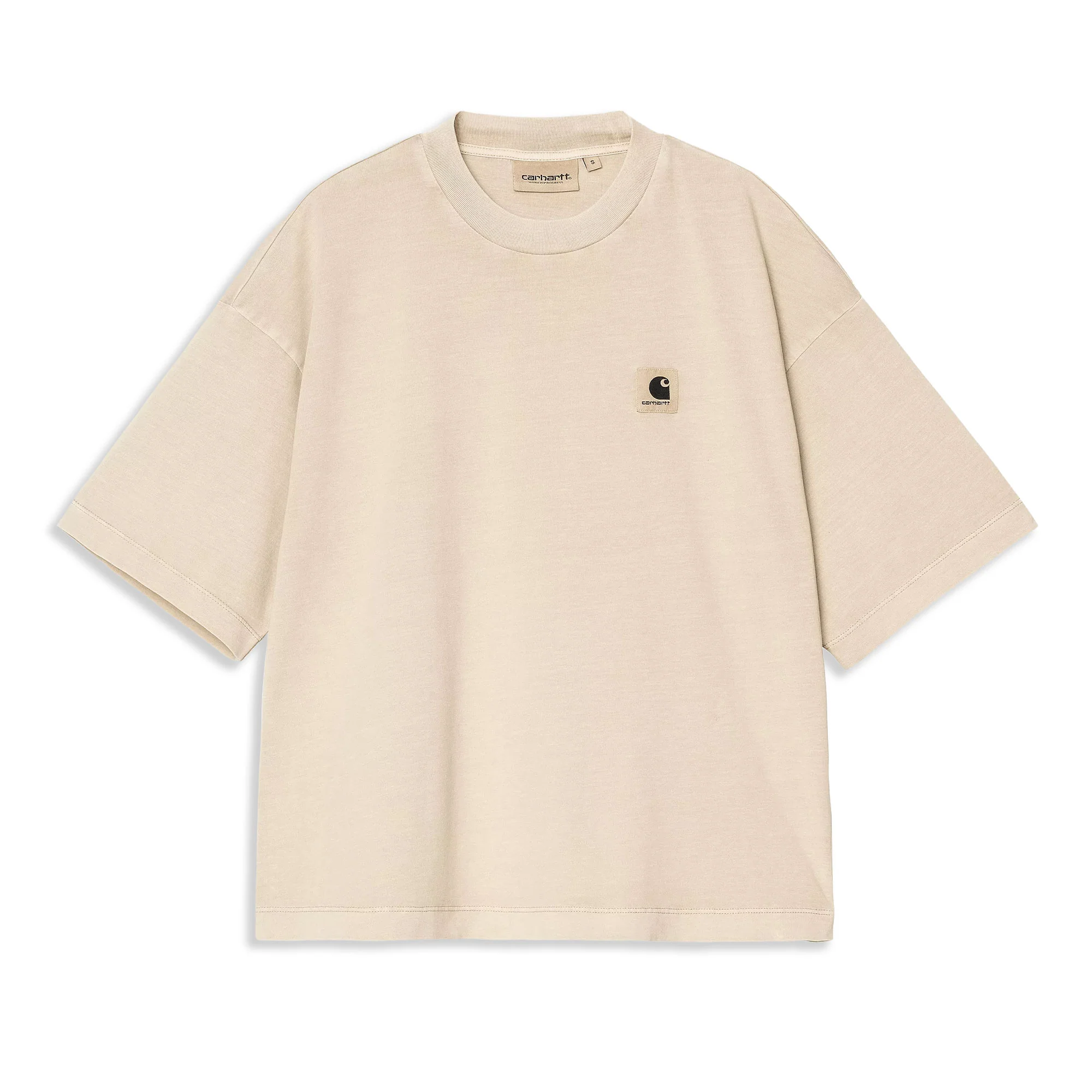 Carhartt WIP W S/S Nelson T-Shirt Fleur De Sel garment dyed