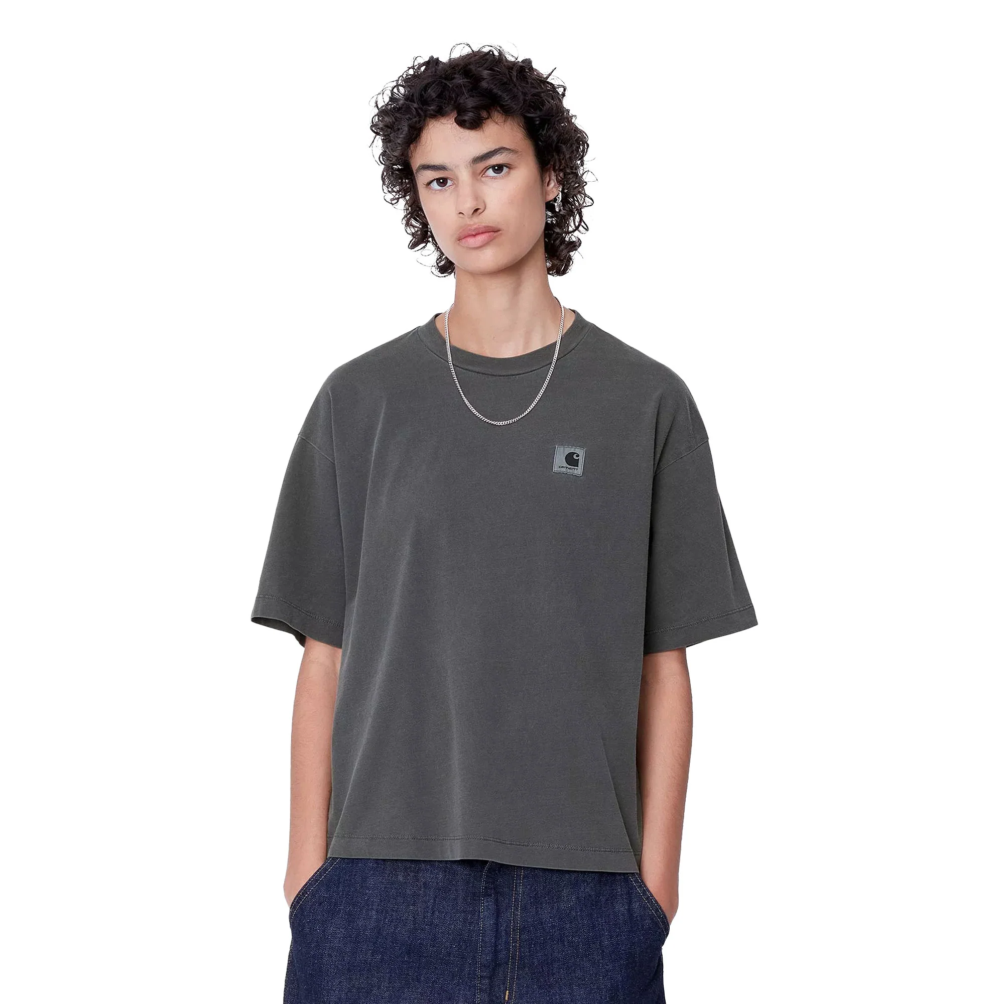 Carhartt WIP W S/S Nelson T-Shirt Graphite garment dyed