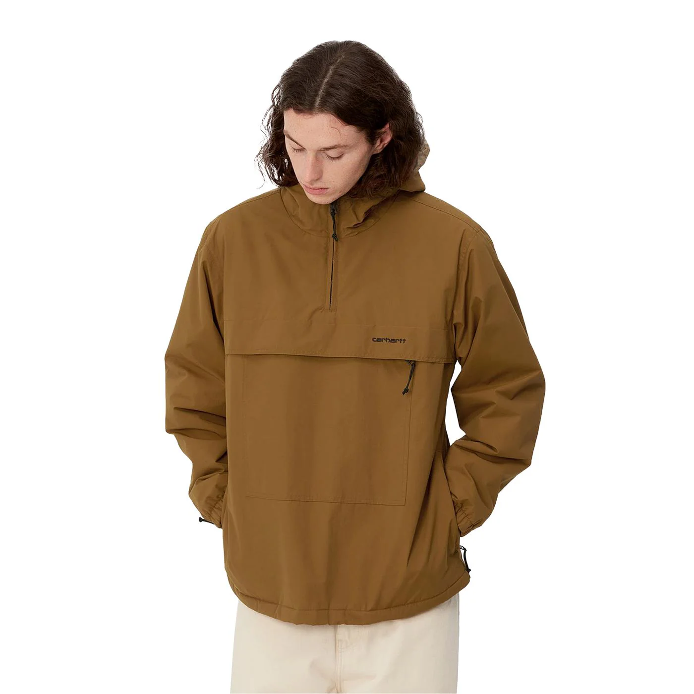 Carhartt WIP Windbreaker Pullover Deep Hamilton Brown/Black