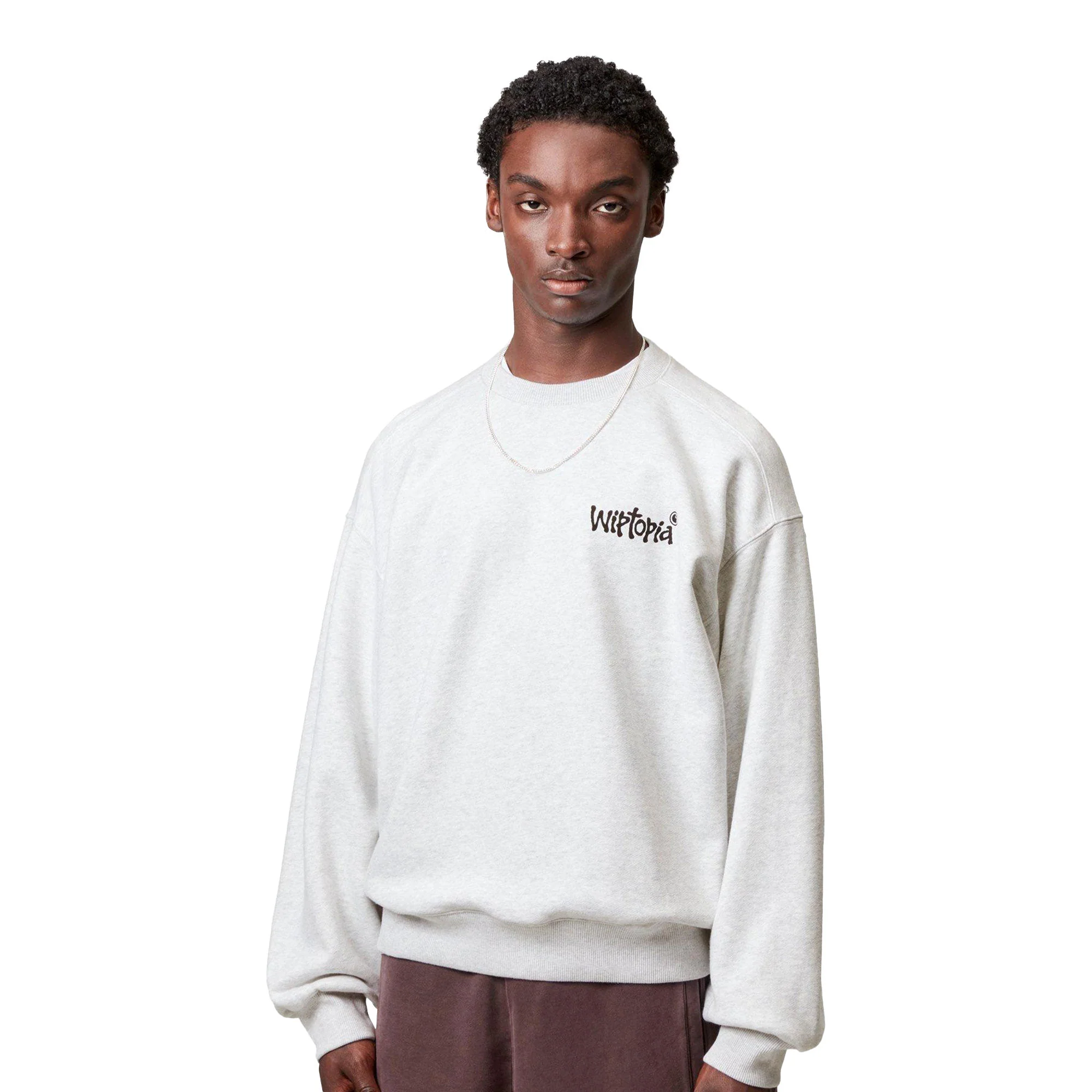 Carhartt WIP Wiptopia Sweat Ash Heather - Image 2
