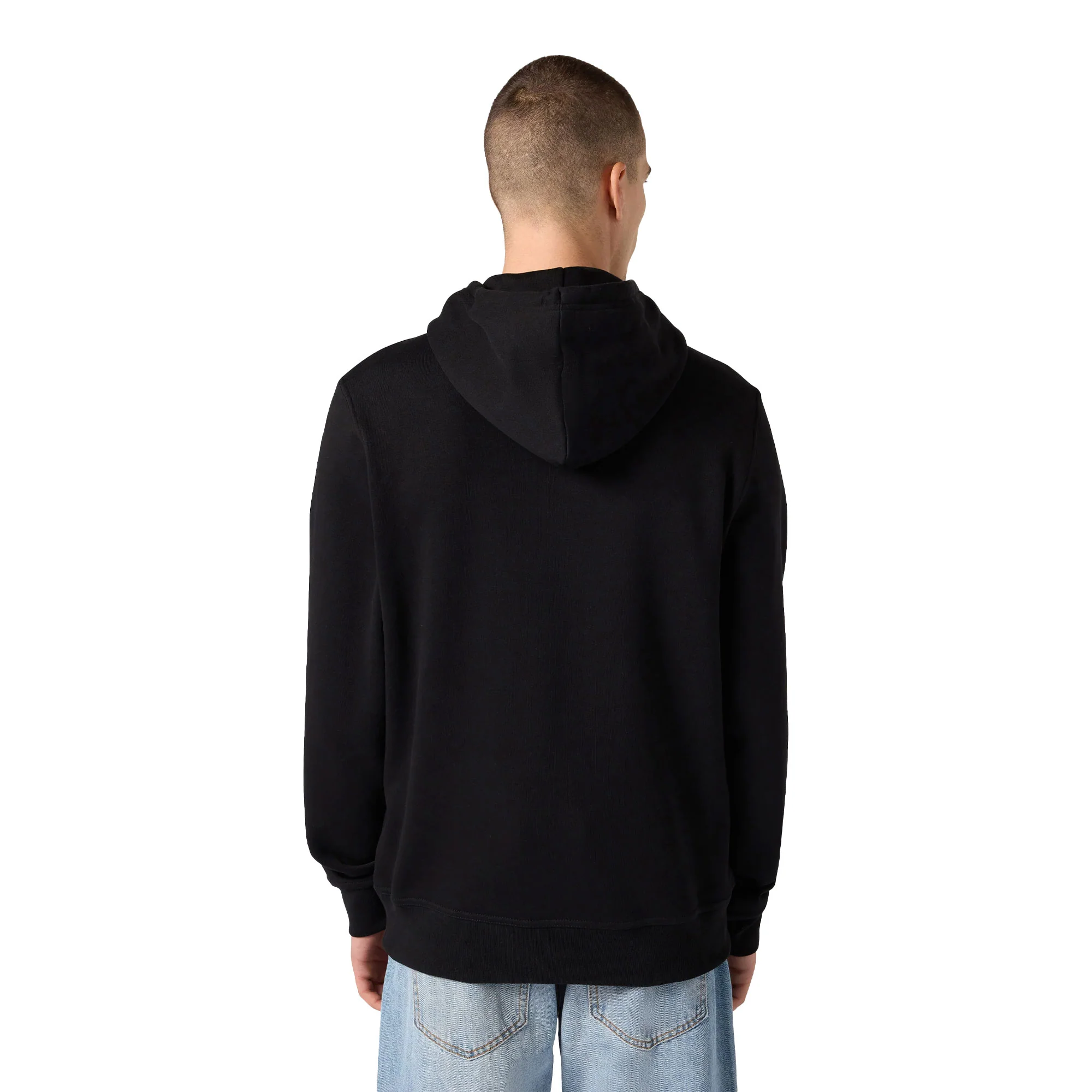 Champion Big Embroidered Logo Icon Hoodie Black - Image 2