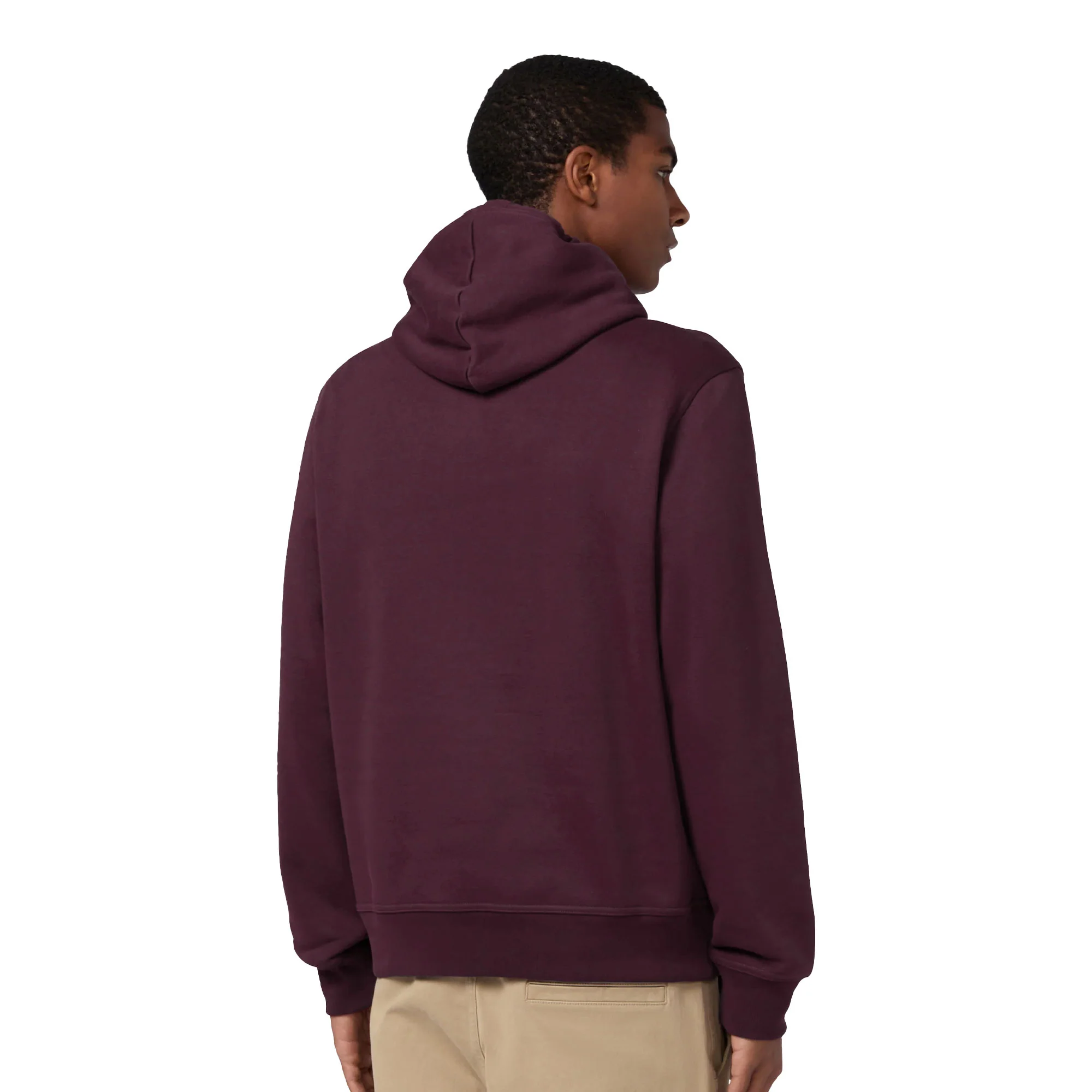 Champion Big Embroidered Logo Icon Hoodie Burgundy - Image 2