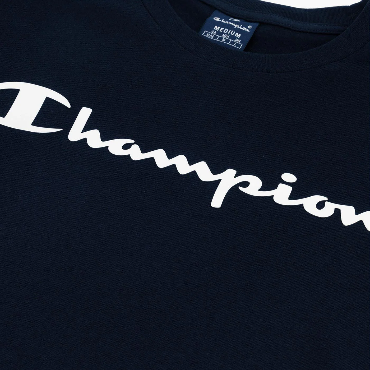 Champion Crewneck LS T-Shirt Navy - Image 4
