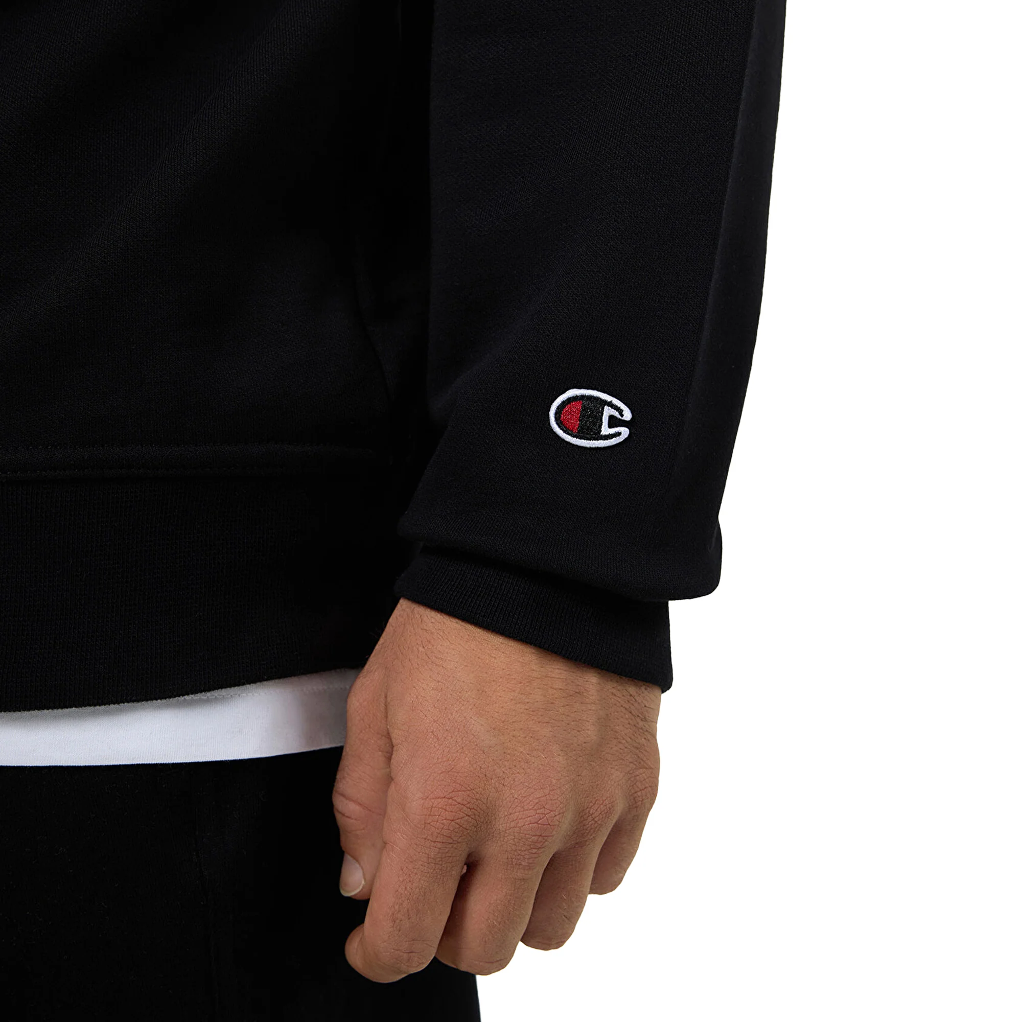 Champion Crewneck Sweatshirt Black - Image 3