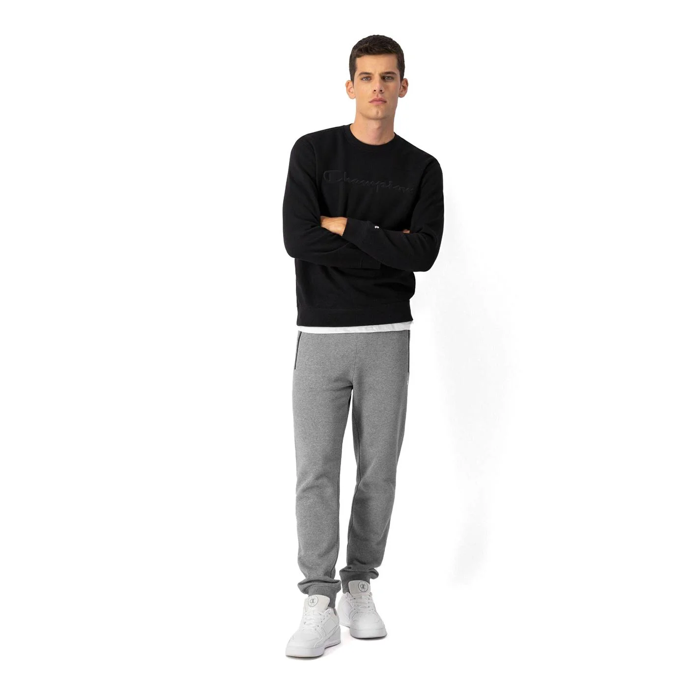 Champion Crewneck Sweatshirt Navy - Image 3