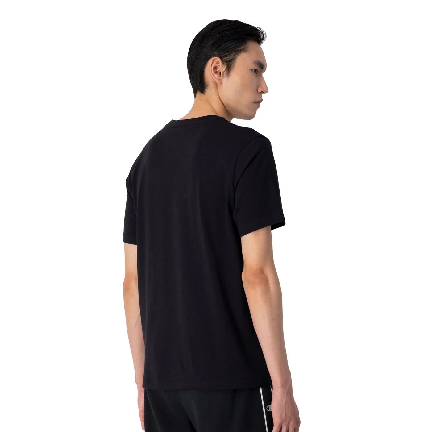 Champion Crewneck T-Shirt Black - Image 2