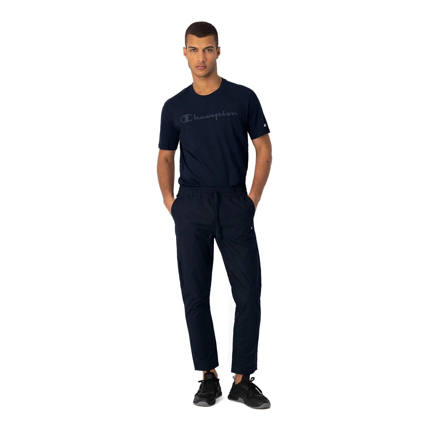 Champion Crewneck T-Shirt Blue - Image 3