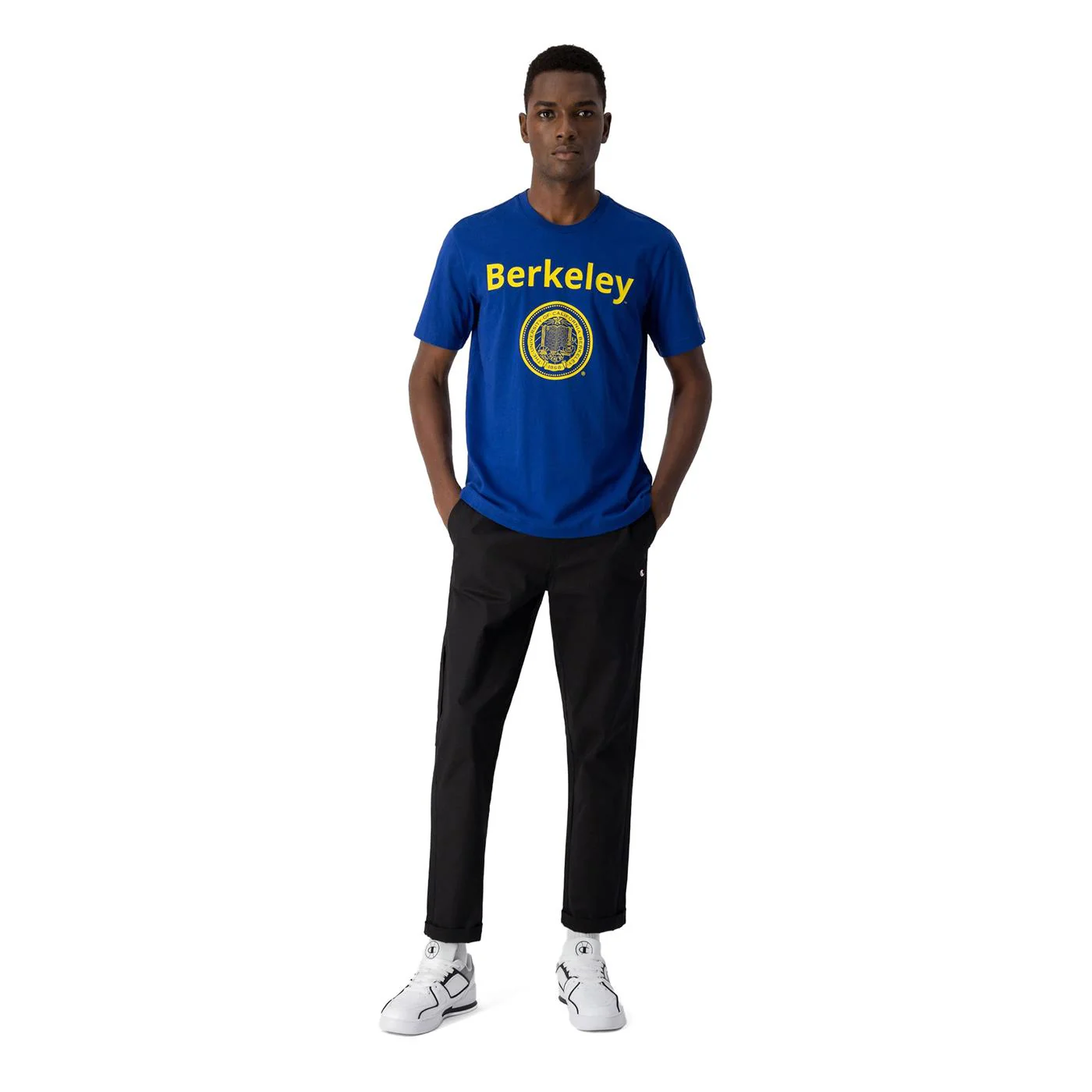 Champion Crewneck T-Shirt Blue - Image 3