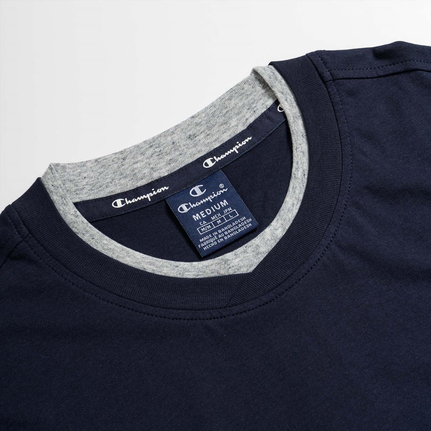 Champion Crewneck T-Shirt Navy - Image 3