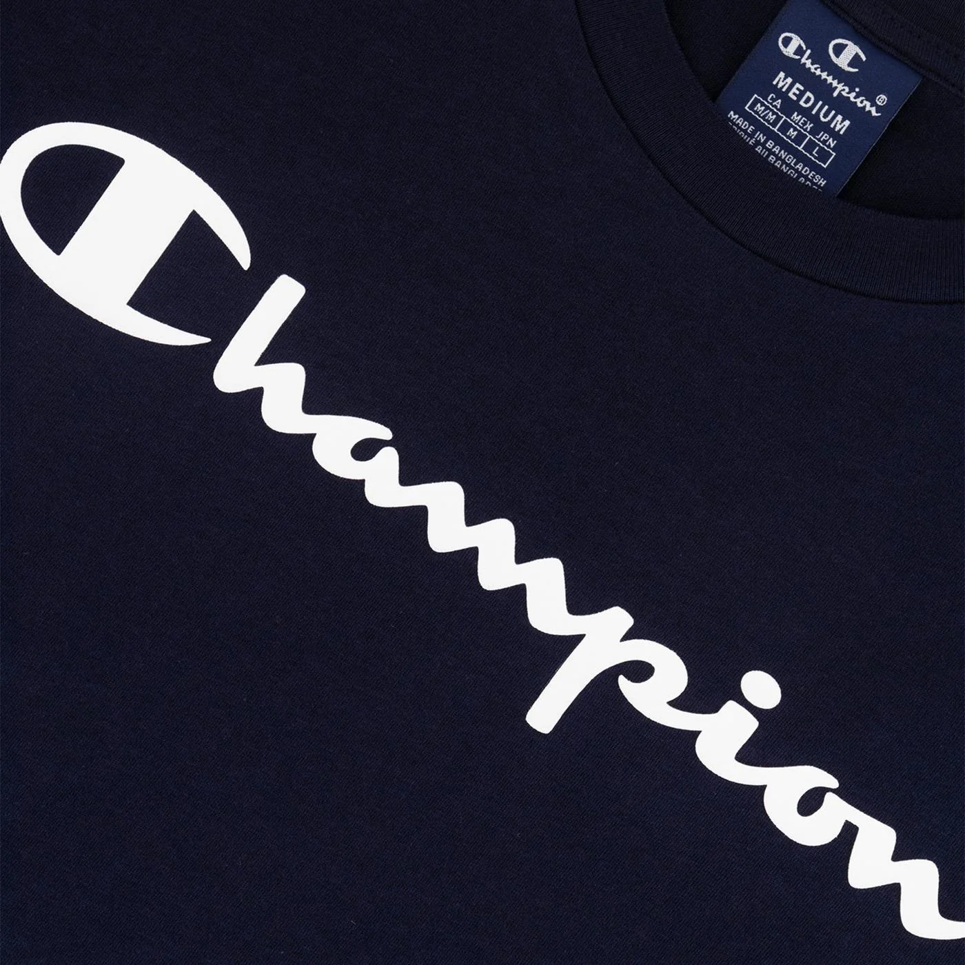 Champion Crewneck T-Shirt Navy - Image 3