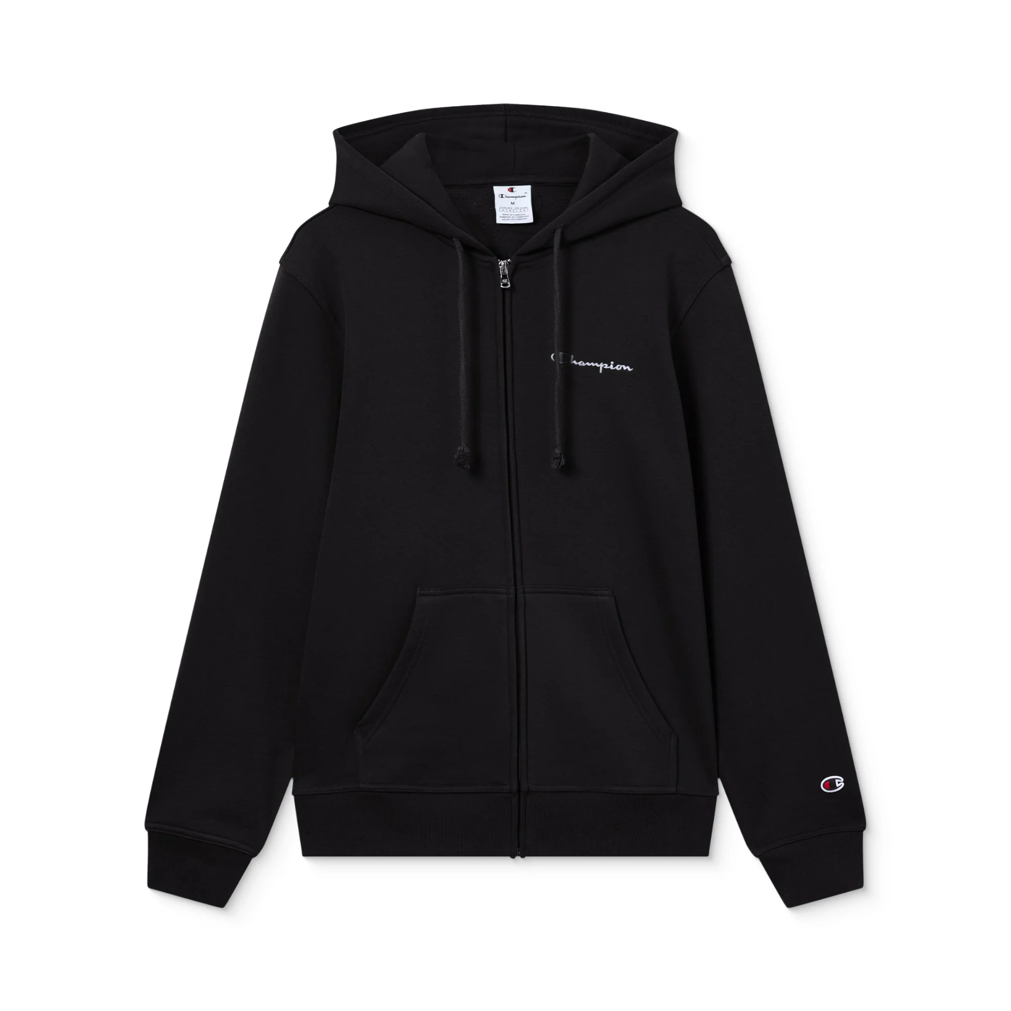 Champion Full Zip Fleece Hoodie Icons Black - Image 4