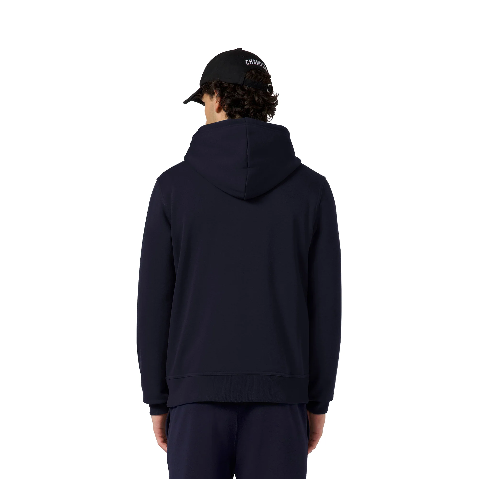 Champion Full Zip Fleece Hoodie Icons Navy Blue - Image 2