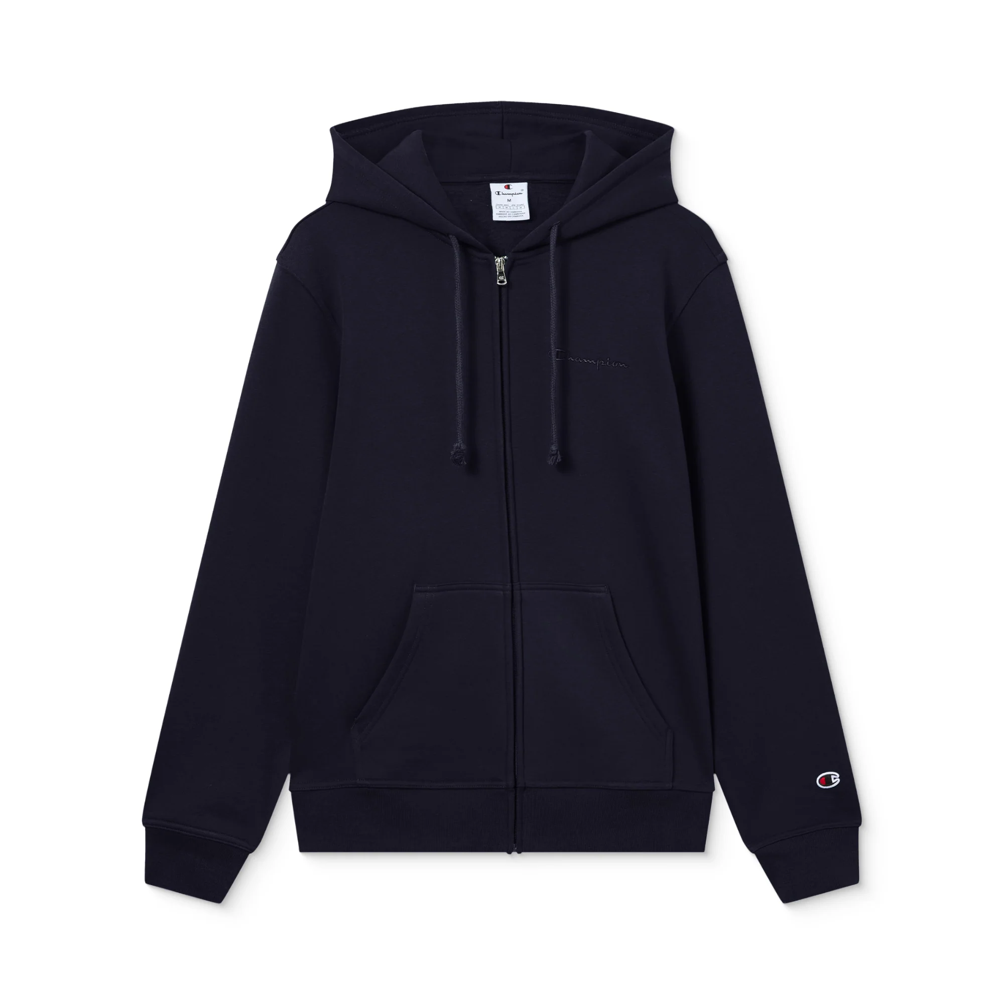 Champion Full Zip Fleece Hoodie Icons Navy Blue - Image 4