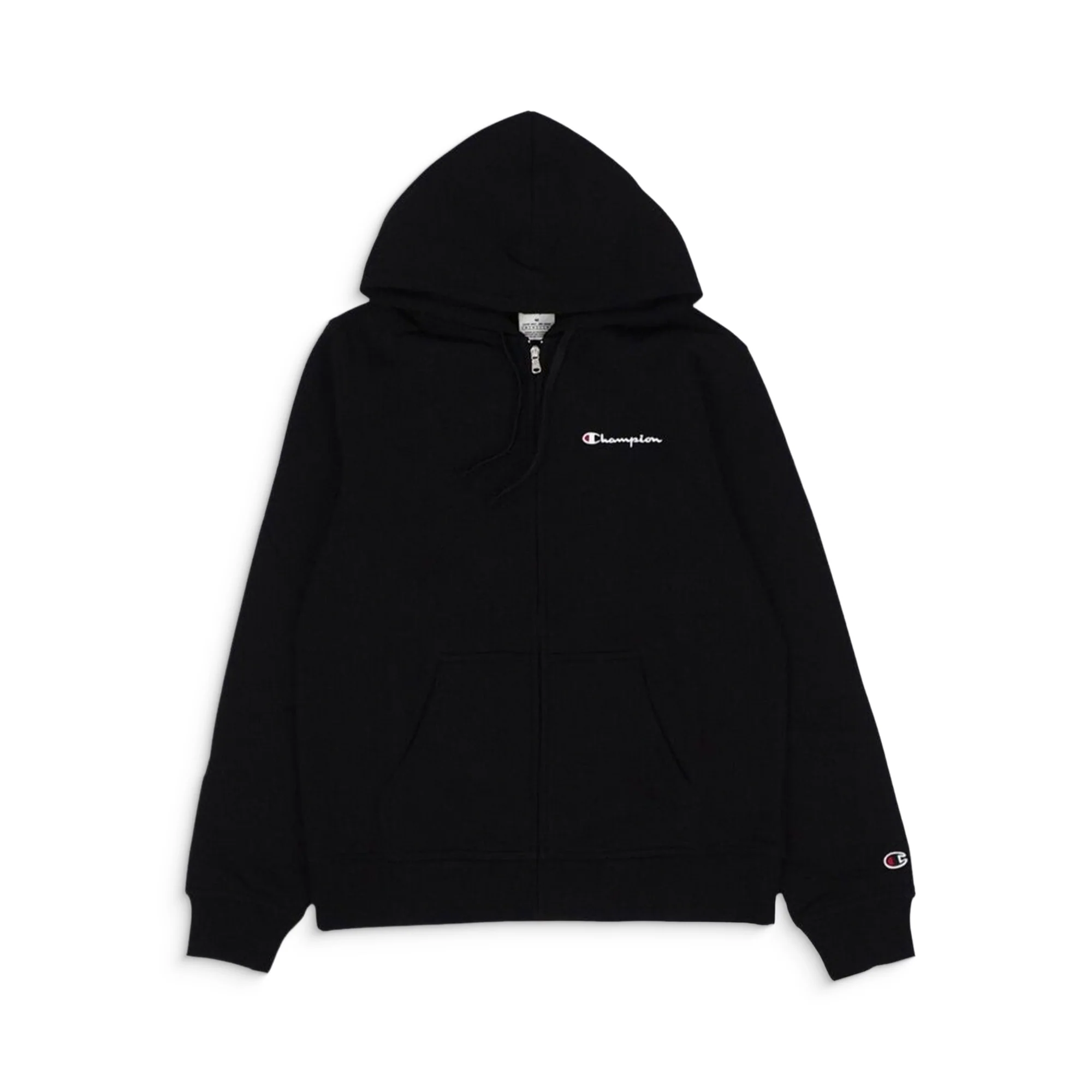Champion Full Zip Hoodie Sweatshirt Black