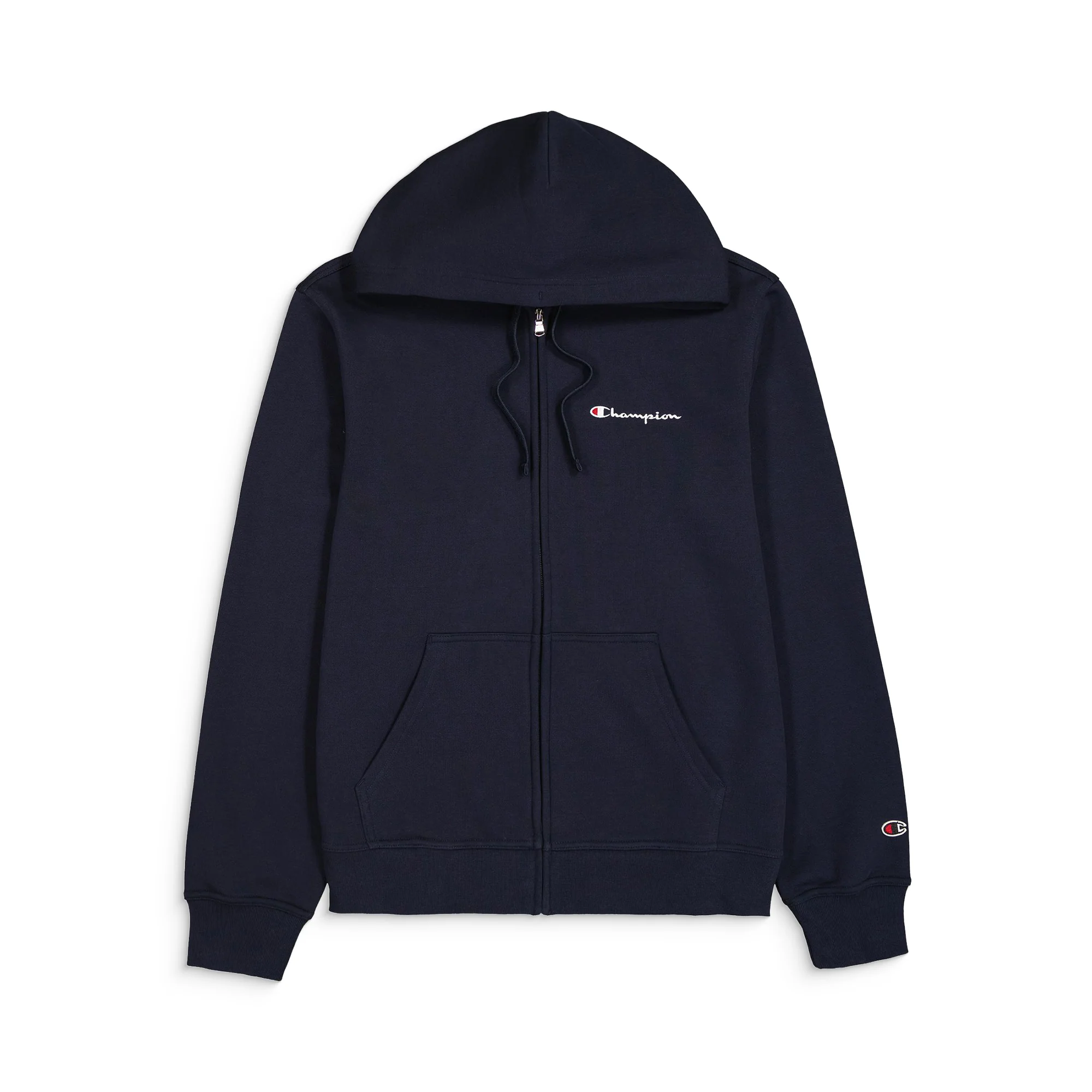 Champion Full Zip Hoodie Sweatshirt Navy - Image 3