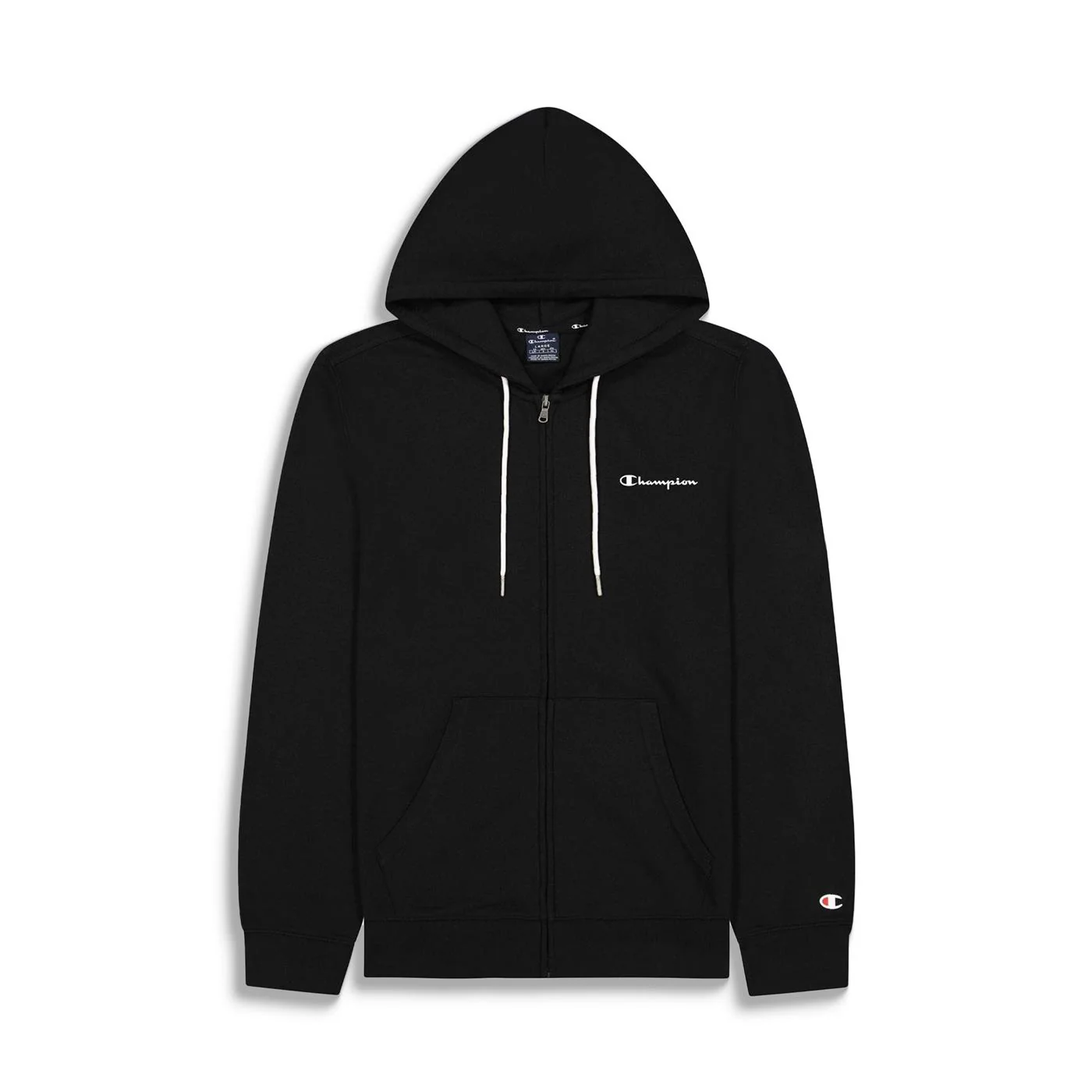 Champion Hooded Full-Zip Sweatshirt Black - Image 4