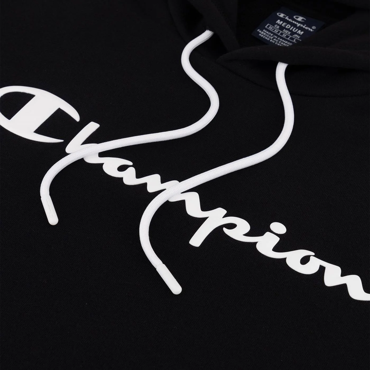 Champion Hooded Sweatshirt Black - Image 3