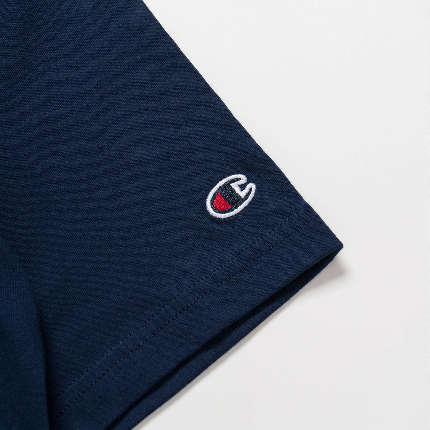 Champion Rochester Script Logo T-Shirt Navy - Image 3
