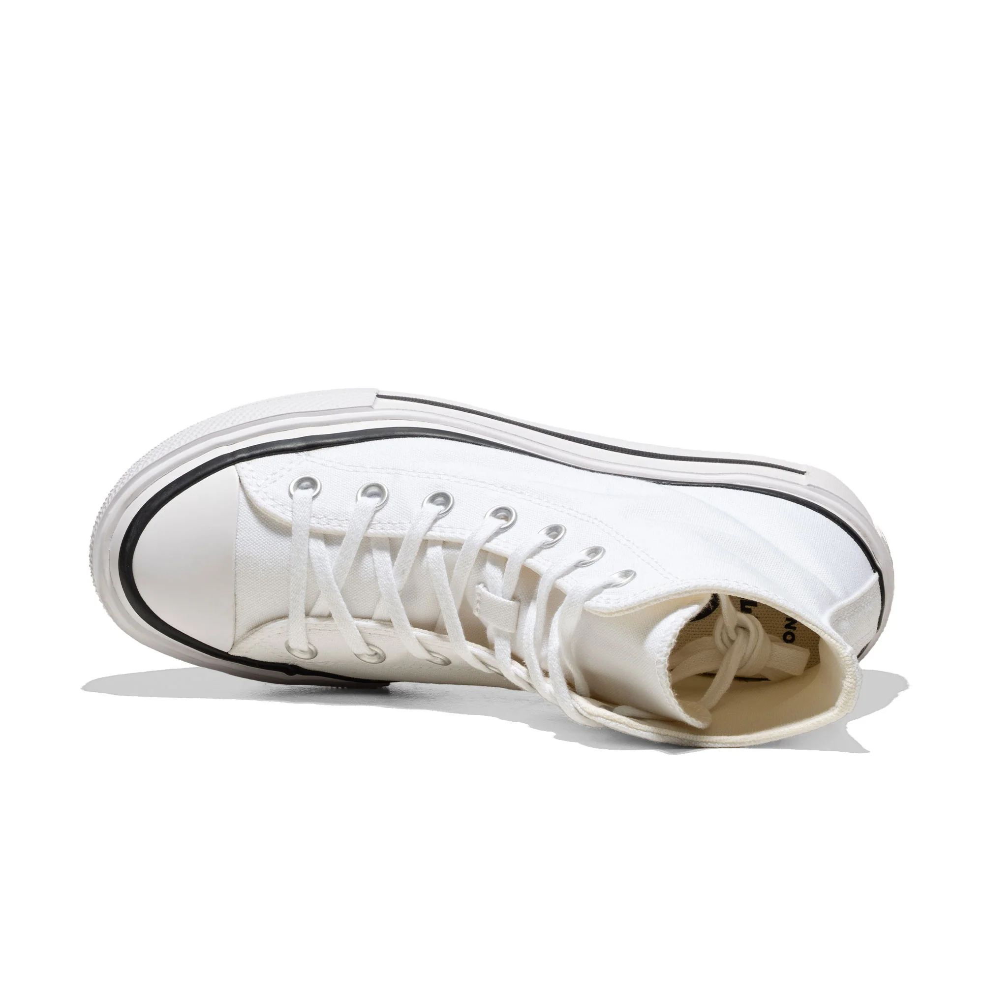 Converse Chuck Taylor All Star Lift Double Stack Hi White/Bl - Image 5