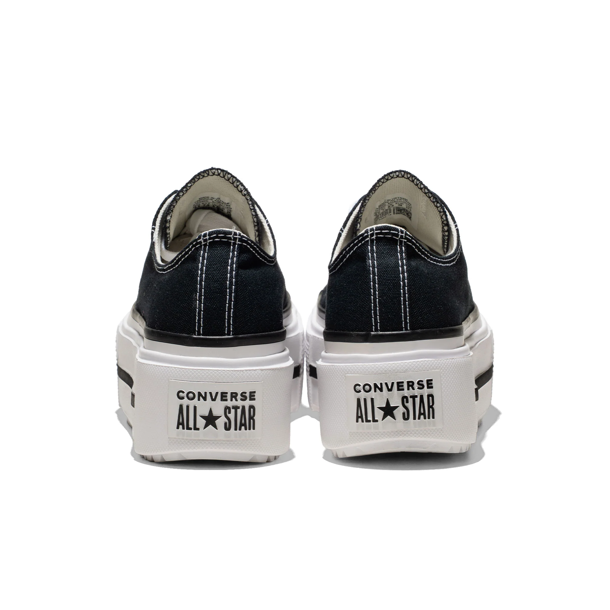 Converse Chuck Taylor All Star Lift Double Stack Ox Black/Wh - Image 4