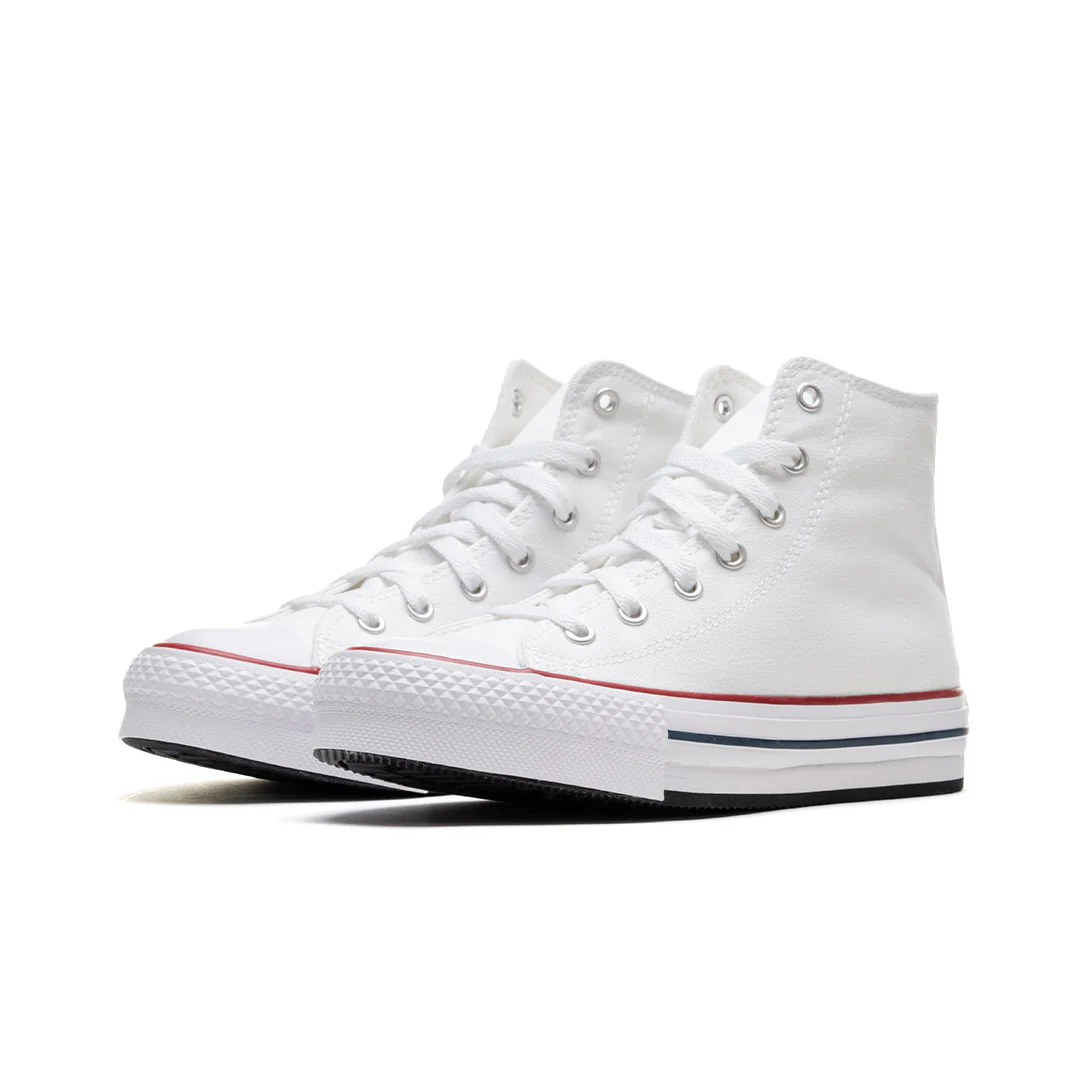Converse CT All Star Eva Lift Hi White/Garnet/Navy - Image 5