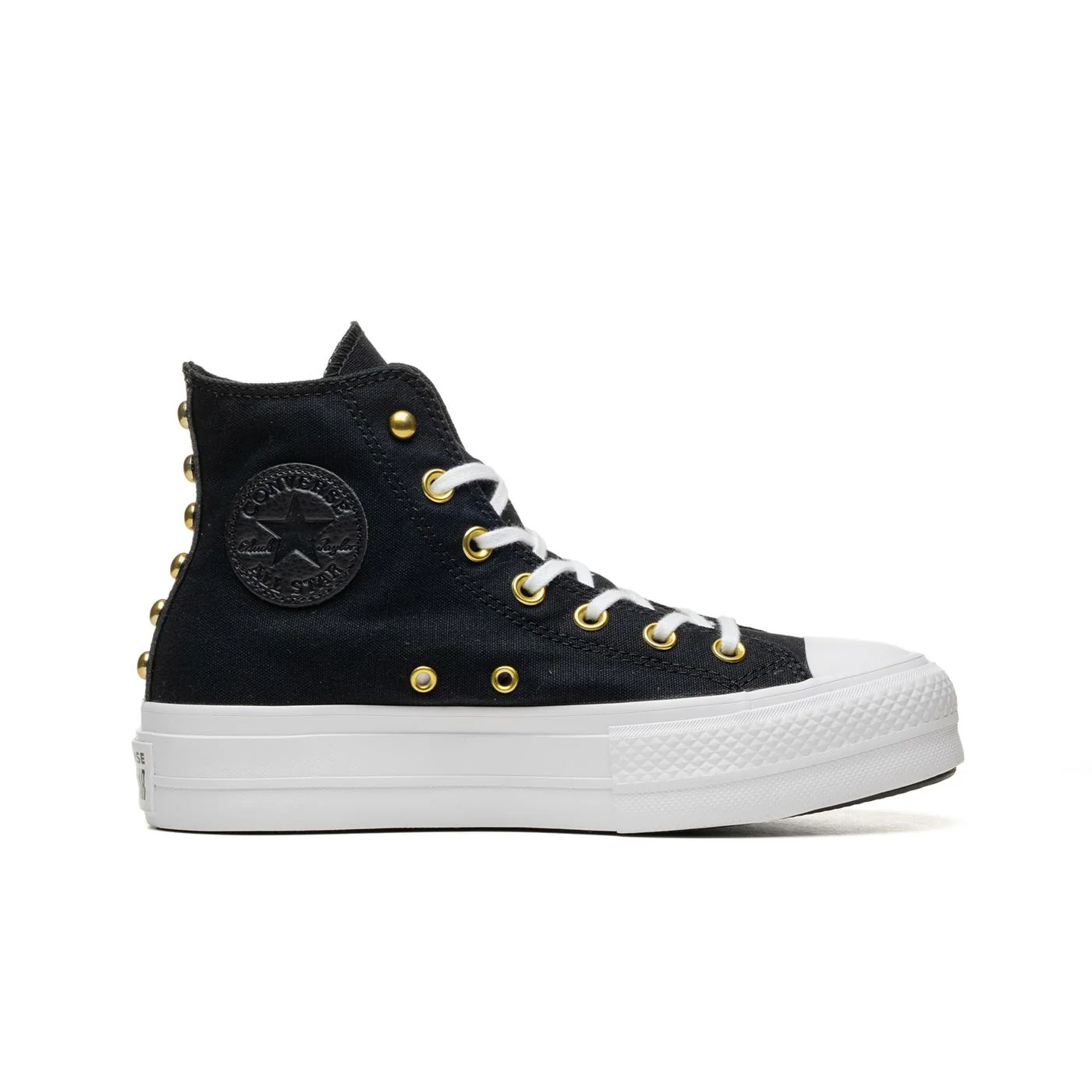 Converse CT All Star Lift Hi Black/White/Gold