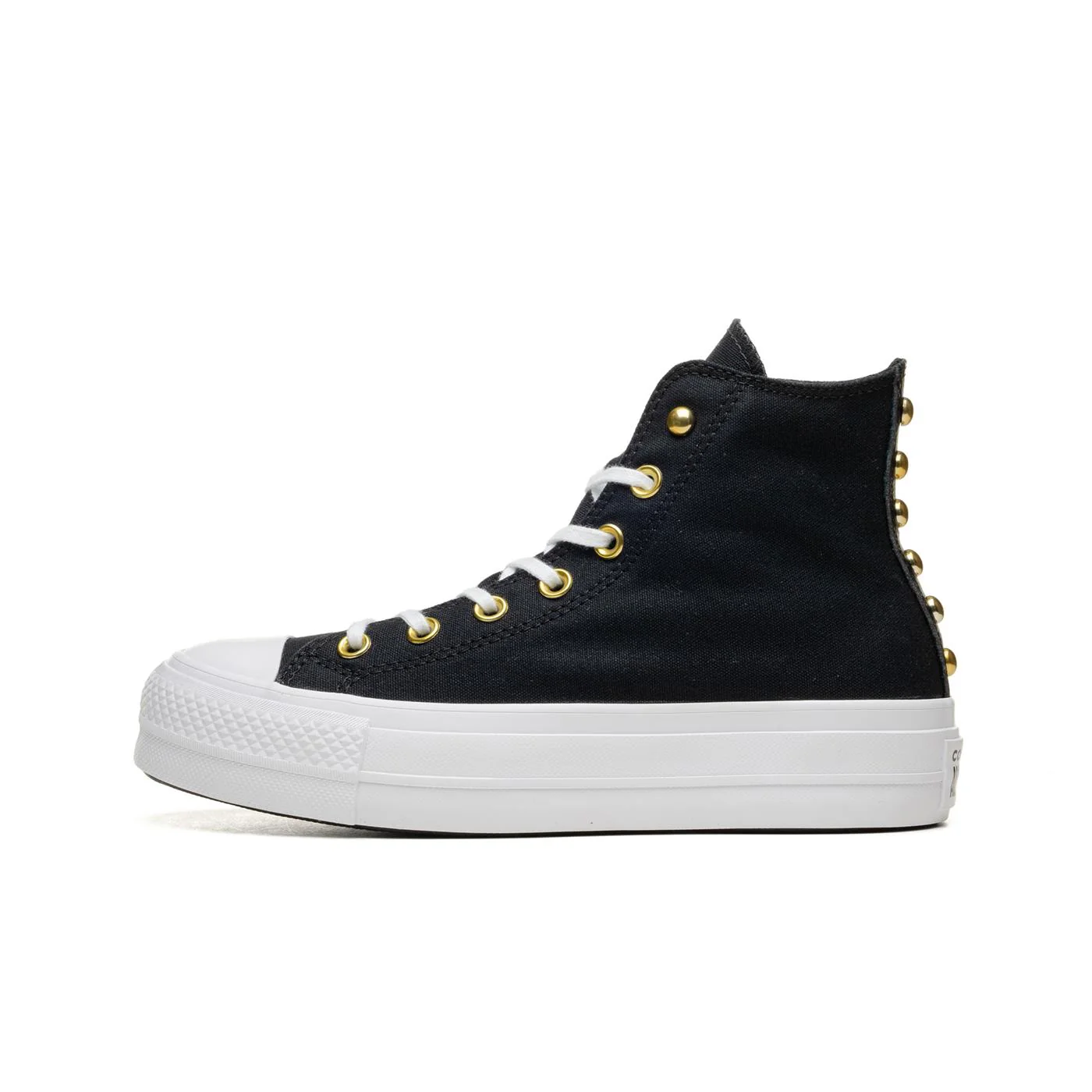 Converse CT All Star Lift Hi Black/White/Gold - Image 2