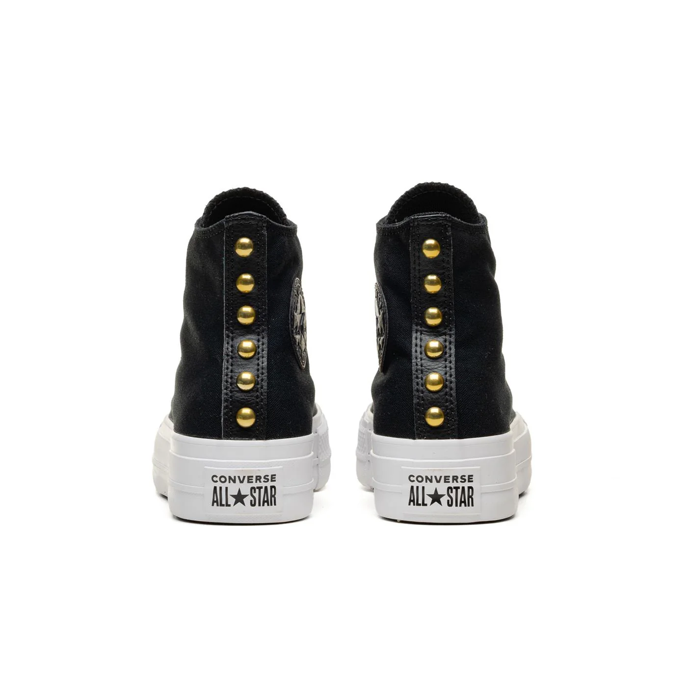 Converse CT All Star Lift Hi Black/White/Gold - Image 4