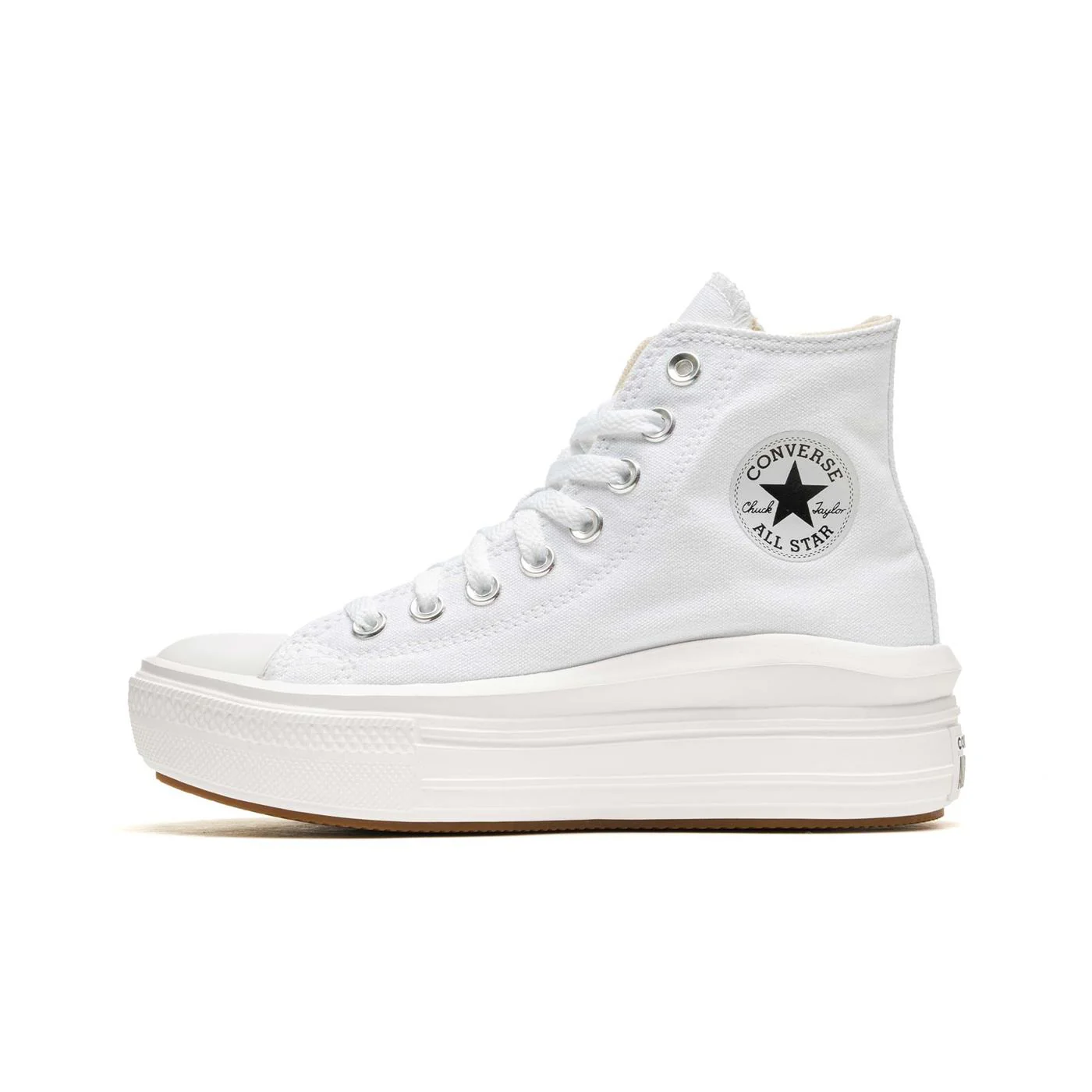 Converse CT All Star Move Hi White/Natural Ivory/Black - Image 2