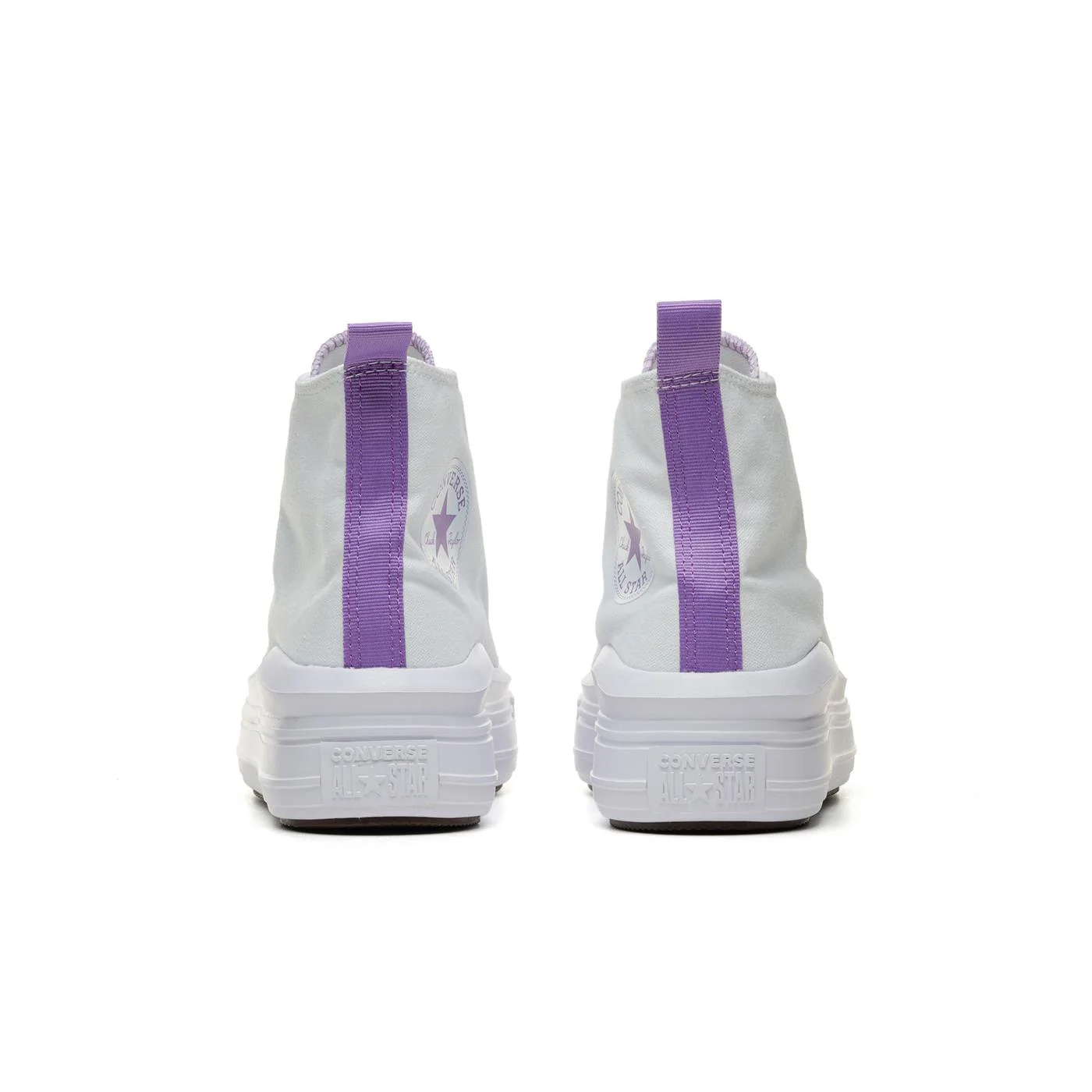 Converse CT All Star Move Hi White/Pixel Purple/White - Image 4