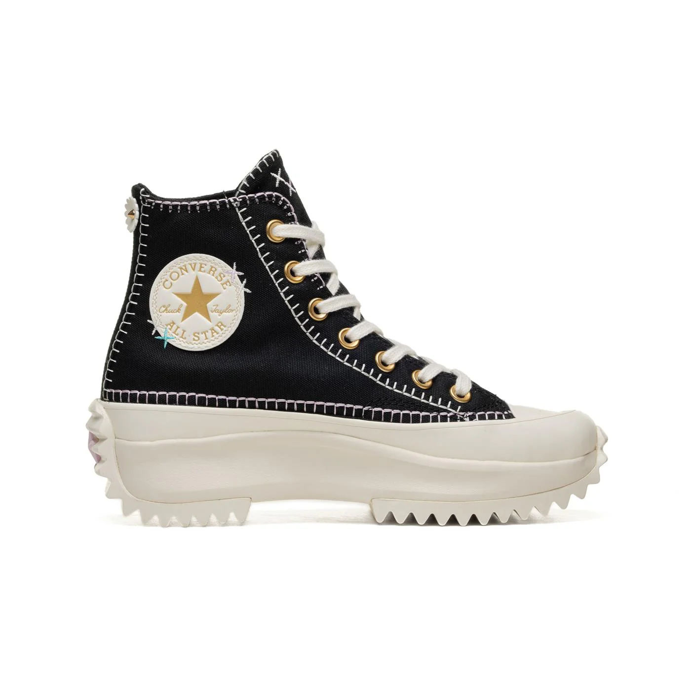 Converse Run Star Hike Platform Crafted Stitching Black/Egre