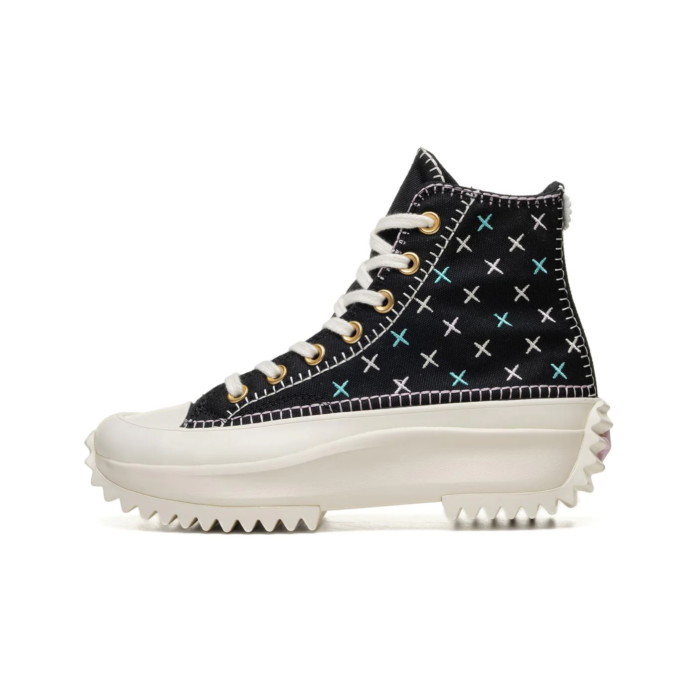 Converse Run Star Hike Platform Crafted Stitching Black/Egre - Image 2