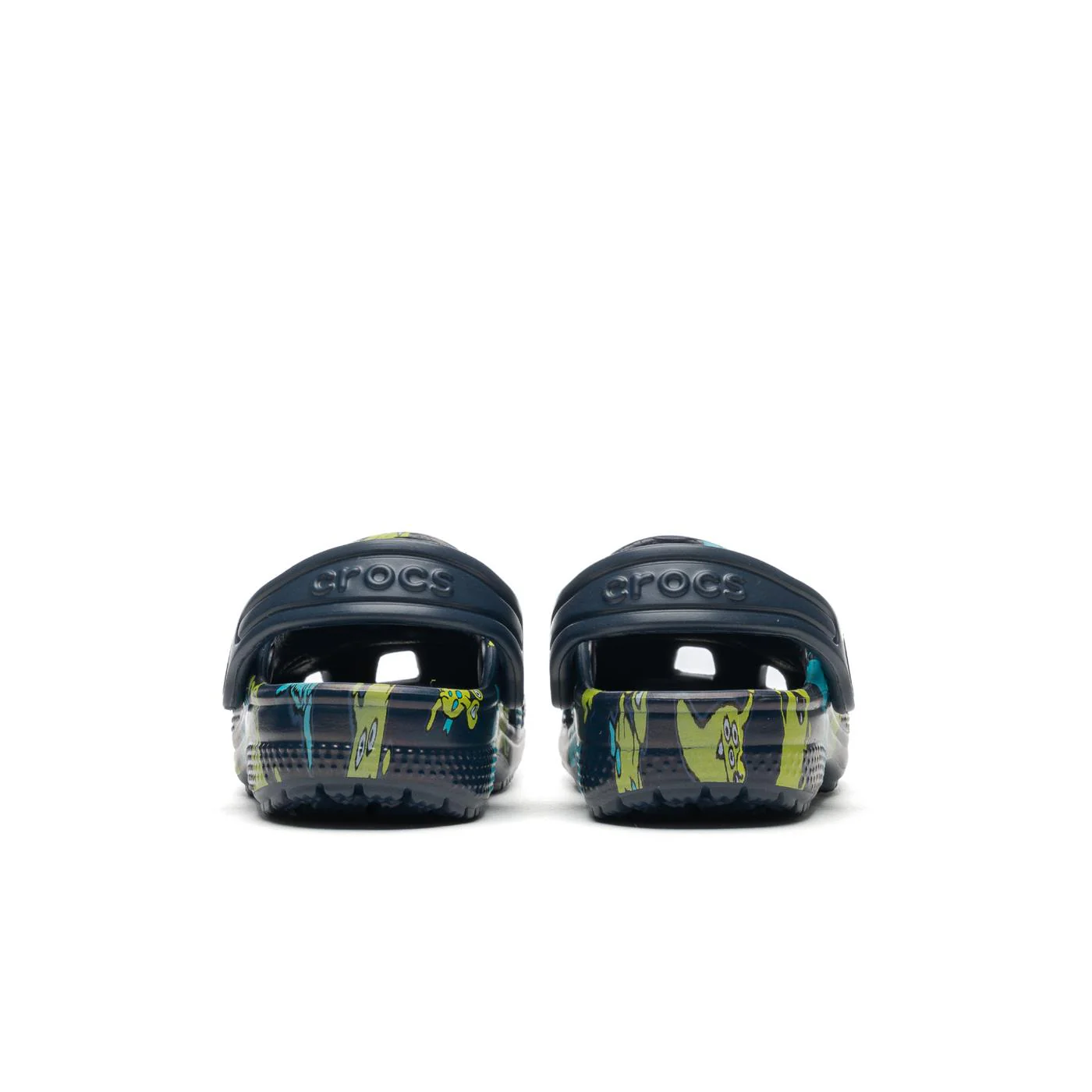 Crocs Kids Classic Monster Print Clog Navy - Image 4