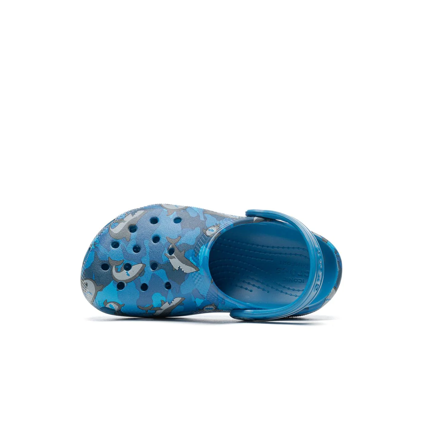 Crocs Kids Classic Shark Clog Prep Blue - Image 5