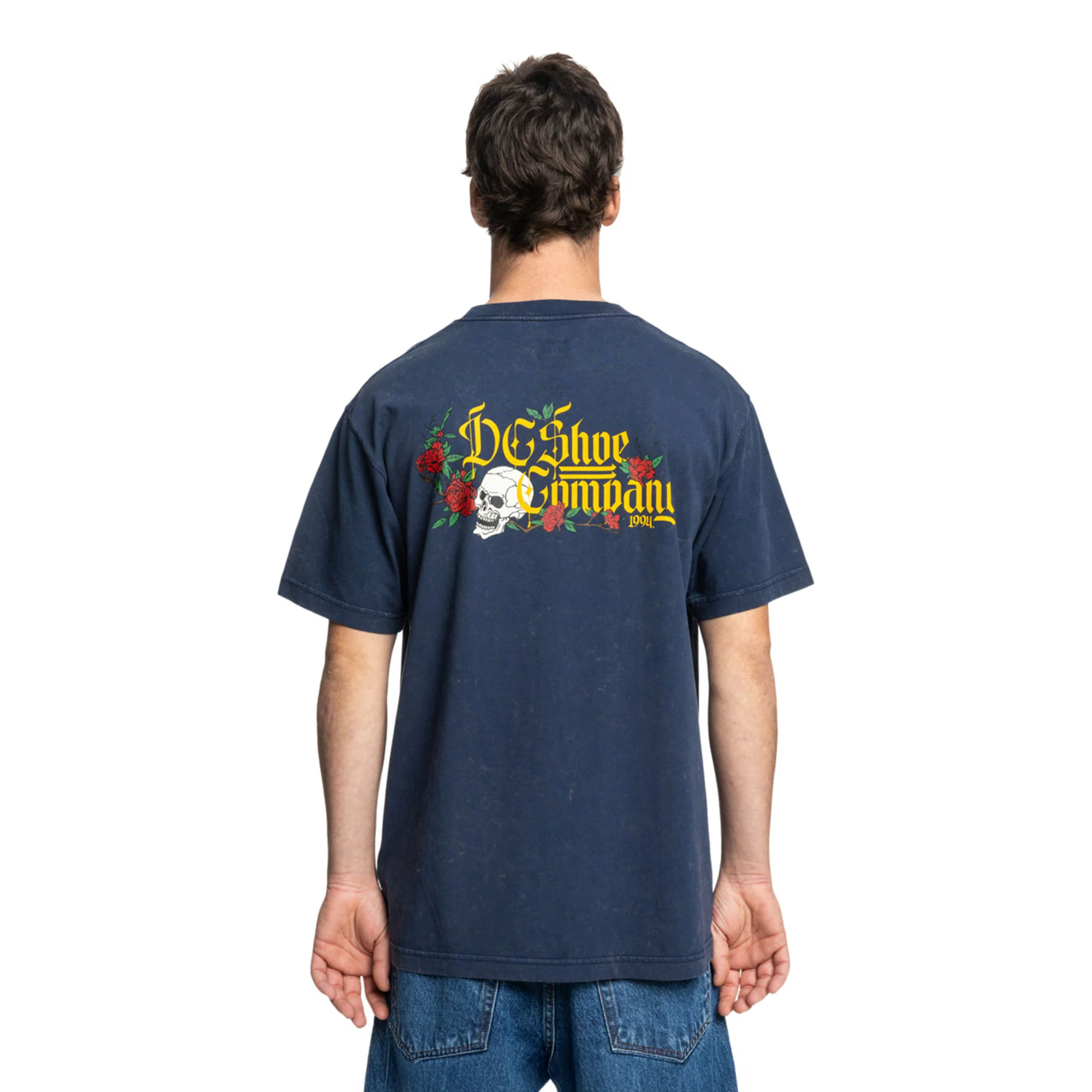 DC Shoes Standoff SS Tee Dress Blues Rain Wash