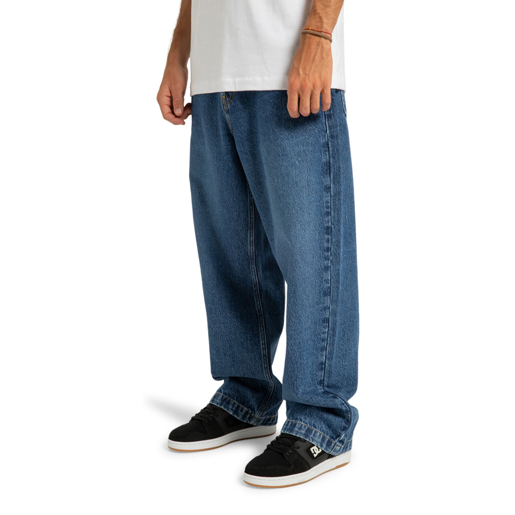 DC Shoes Worker Baggy Denim Pant Stone Indigo - Image 2