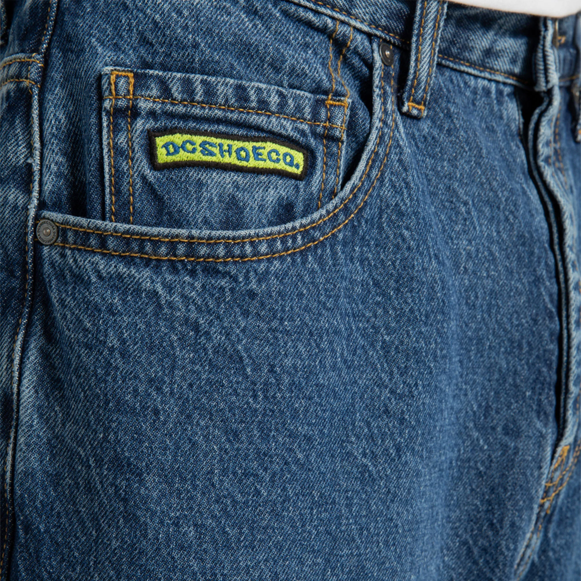 DC Shoes Worker Baggy Denim Pant Stone Indigo - Image 3