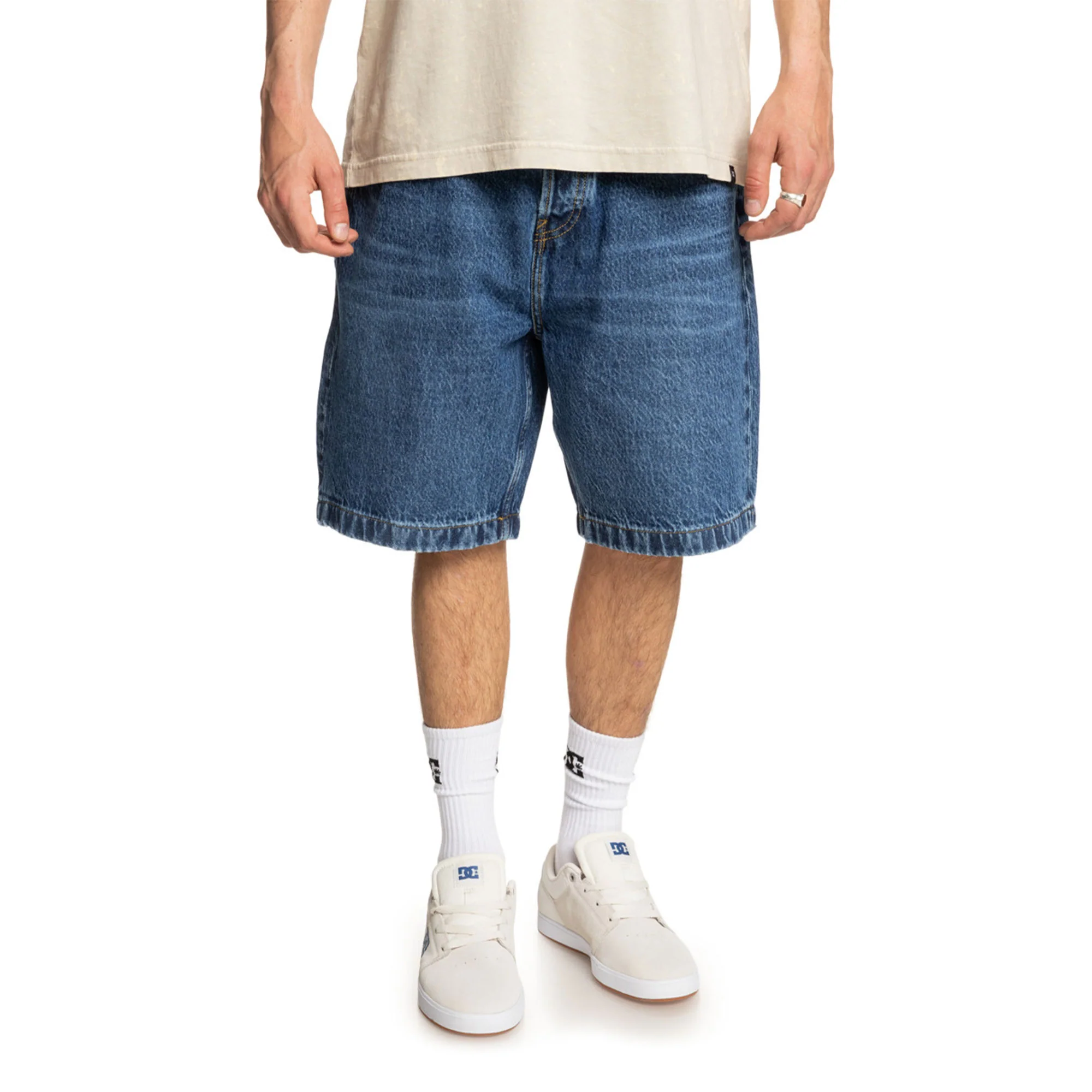 DC Shoes Worker Baggy Denim Short Stone Indigo