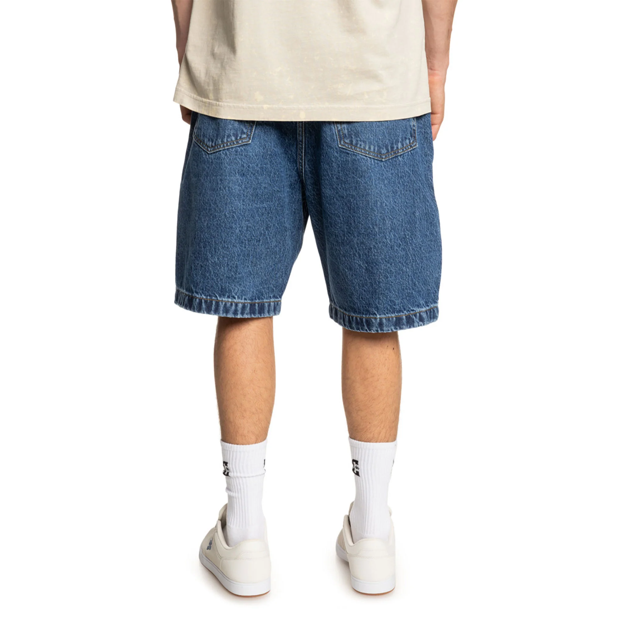 DC Shoes Worker Baggy Denim Short Stone Indigo - Image 2