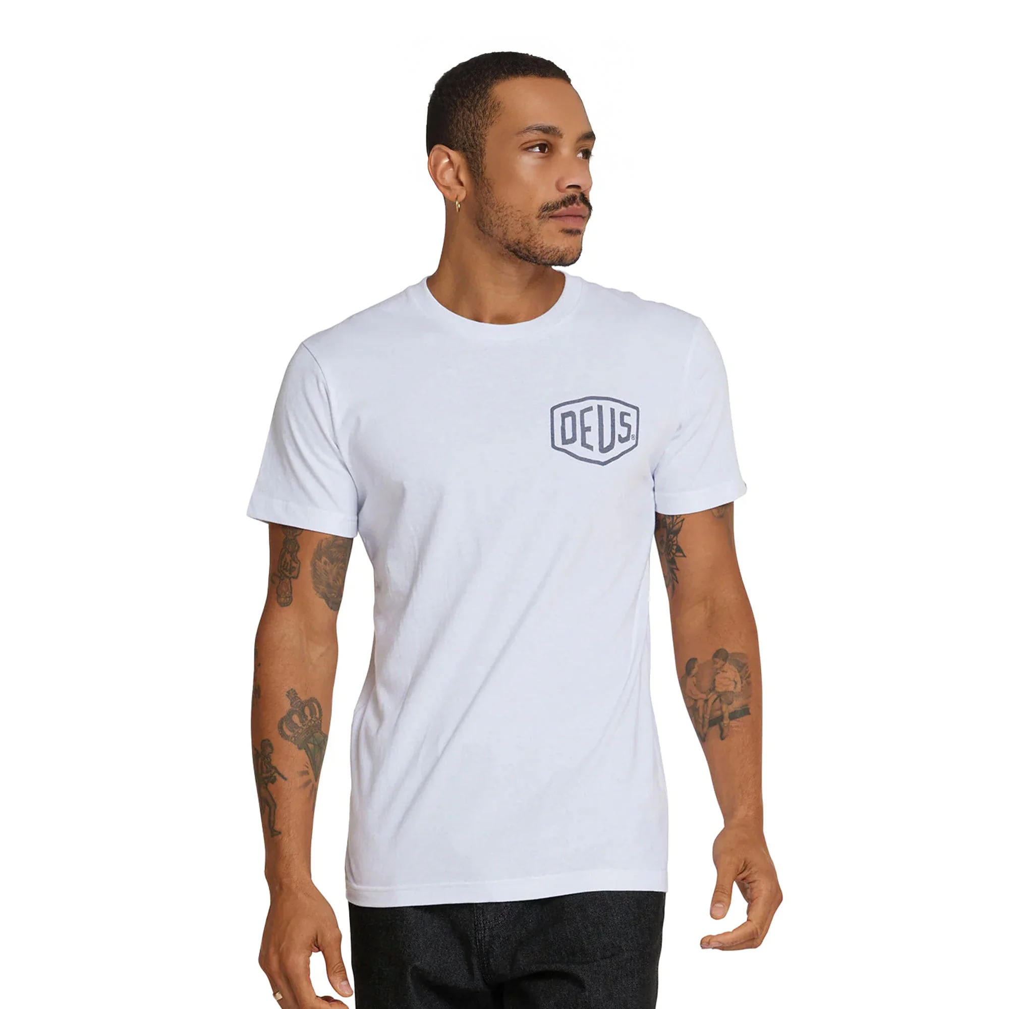 Deus Ex Machina Camperdown Address Tee White