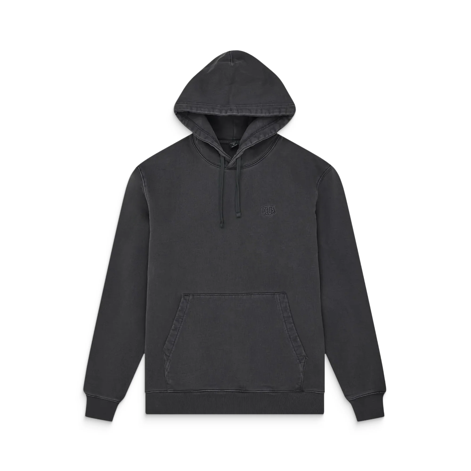 Deus Ex Machina Shield Garment Dyed Hoodie Black