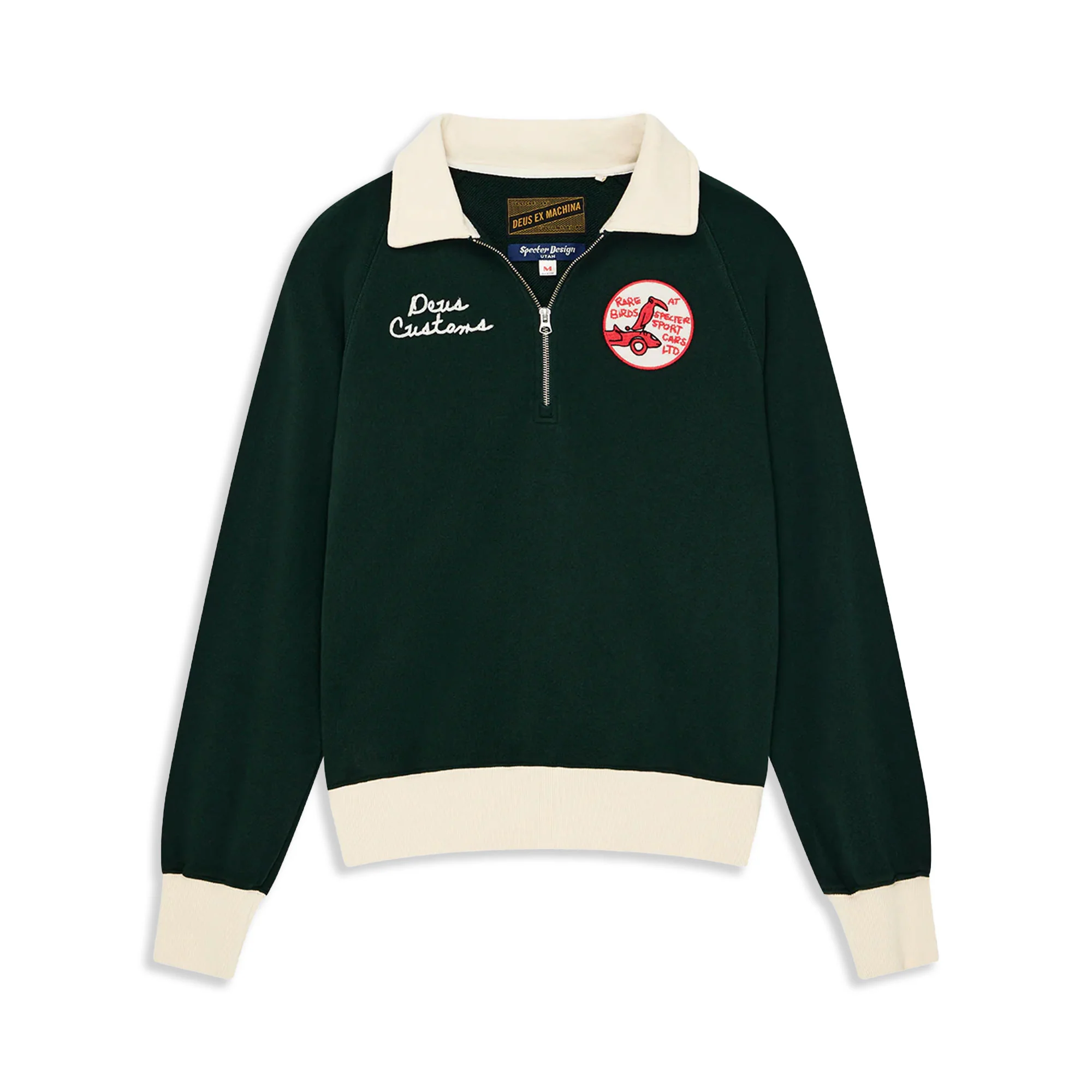 Deus Ex Machina Specter Zip Sweat Racing Green
