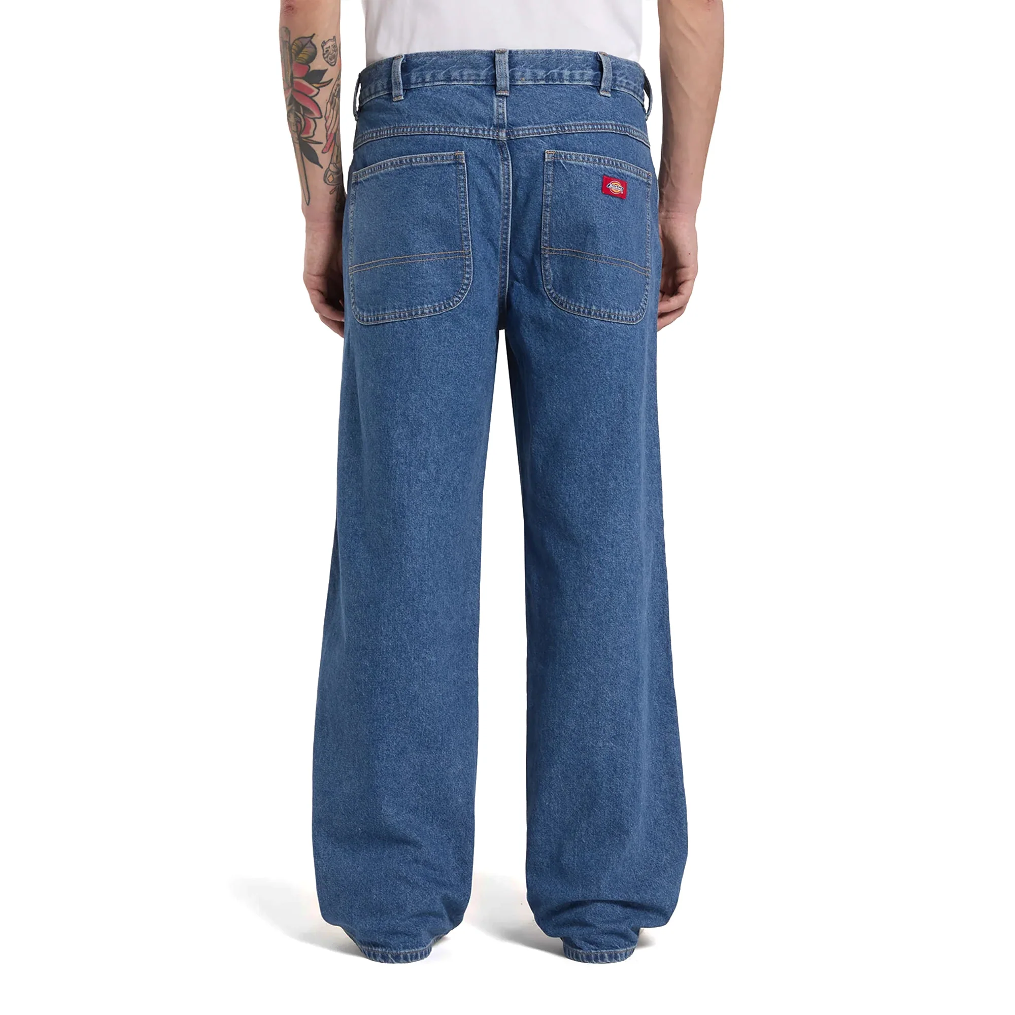 Dickies 958 Baggy Straight Work Jeans Classic Blue - Image 2