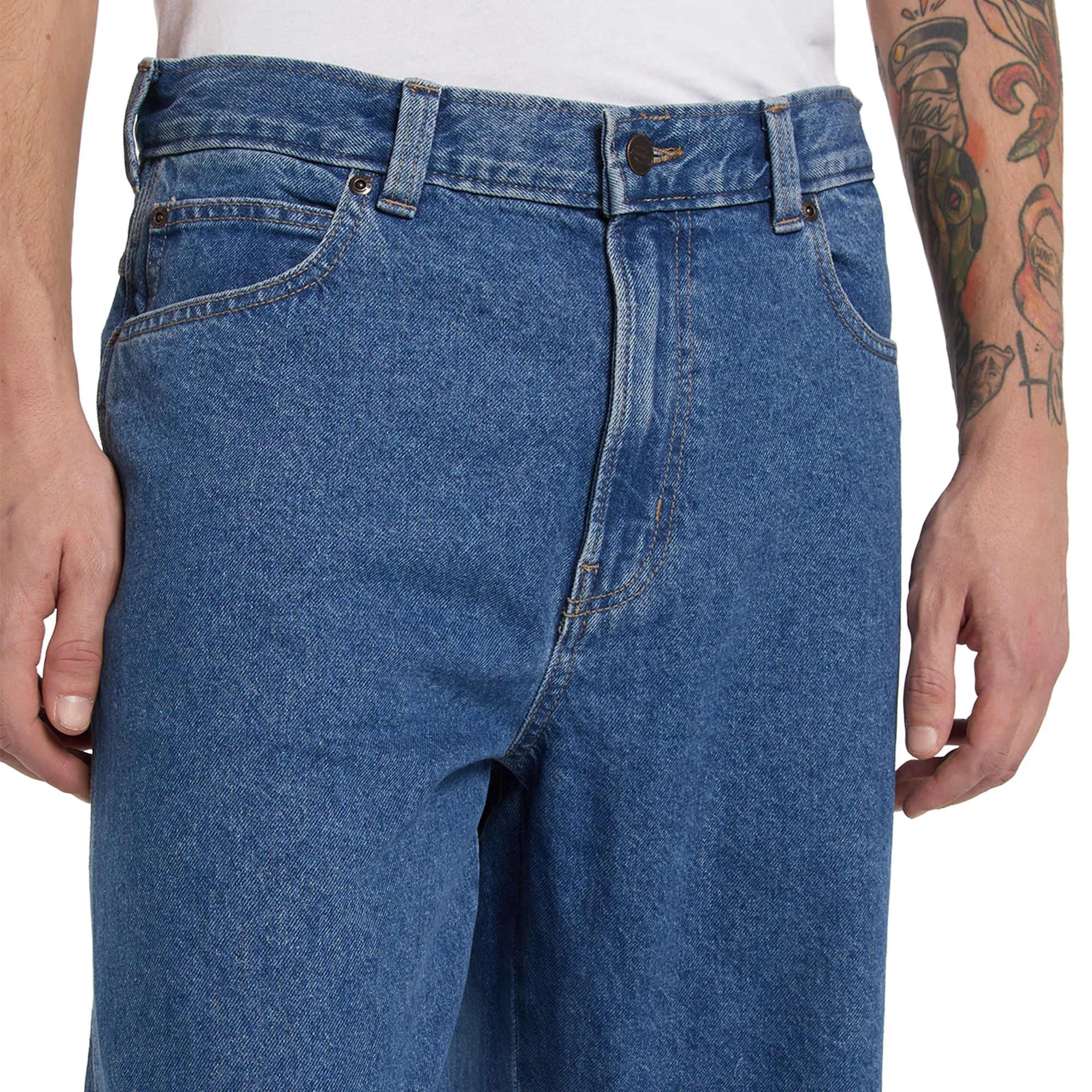 Dickies 958 Baggy Straight Work Jeans Classic Blue - Image 3