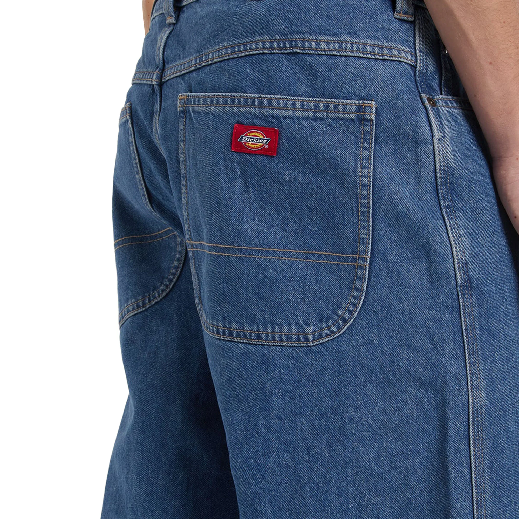 Dickies 958 Baggy Straight Work Jeans Classic Blue - Image 4