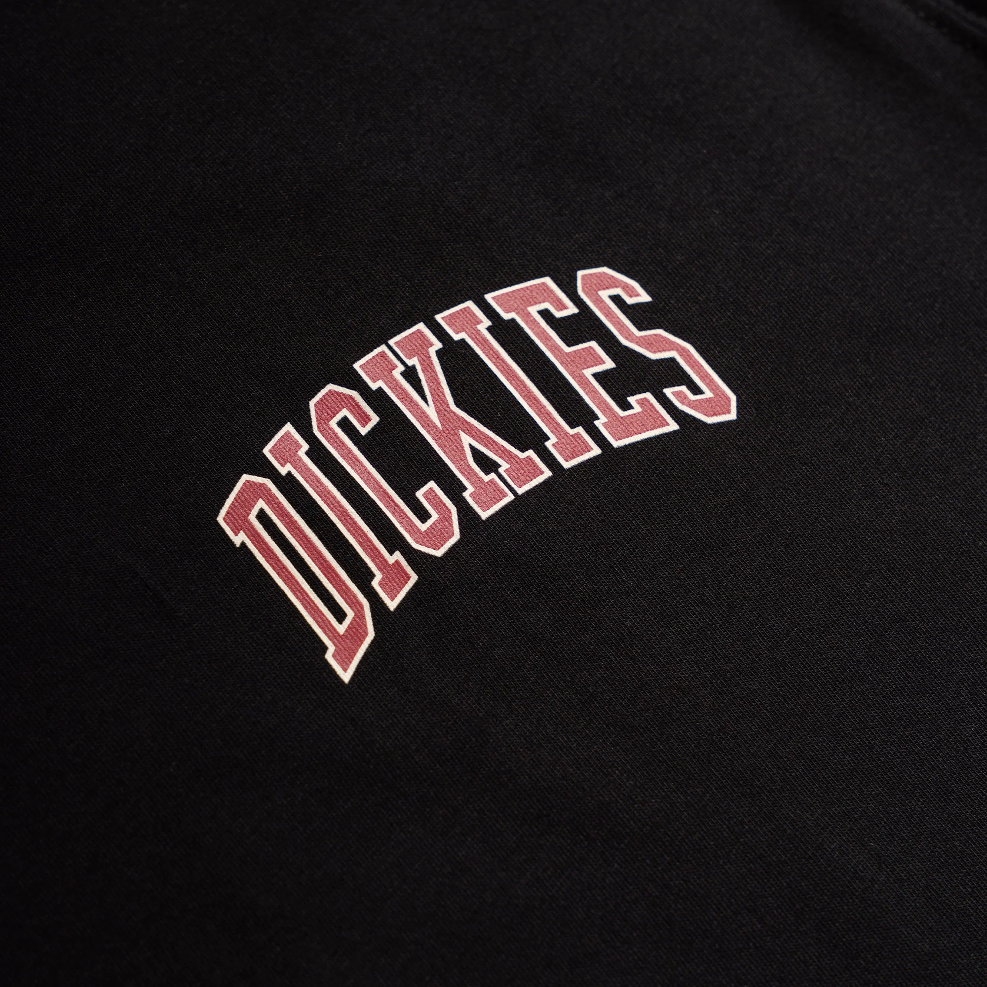 Dickies Aitkin Chest T-Shirt Black/Tibetan Red - Image 2